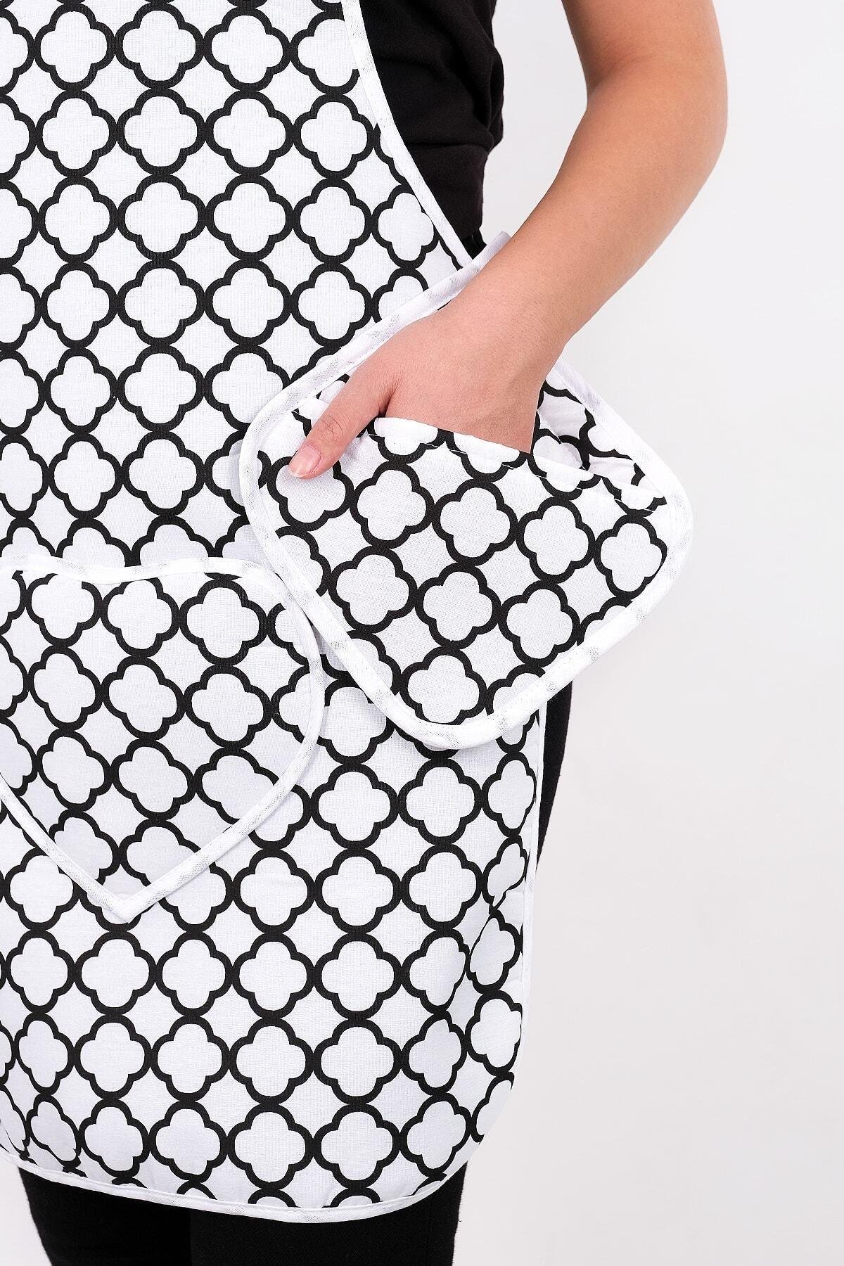Trendy 3lü Set Sıvı Su Geçirmez Mutfak Önlüğü, Isıya Dayanıklı Fırın Eldiveni Ve Tutacak Takımı