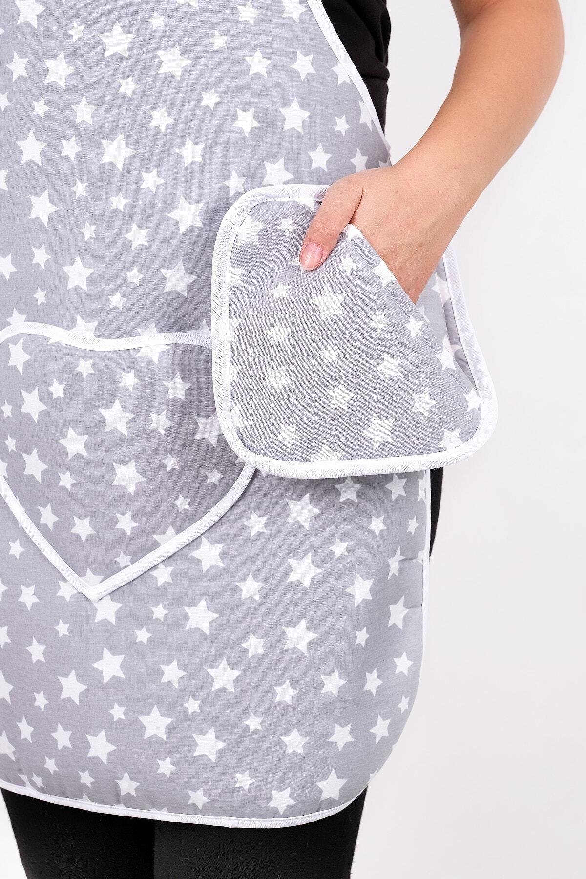 Trendy 3lü Set Sıvı Su Geçirmez Mutfak Önlüğü, Isıya Dayanıklı Fırın Eldiveni Ve Tutacak Takımı