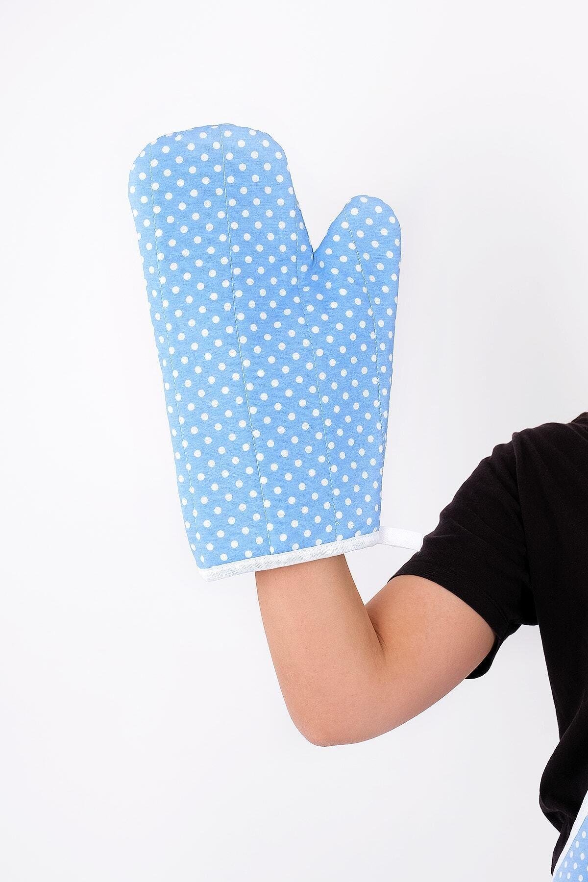 Trendy 3lü Set Sıvı Su Geçirmez Mutfak Önlüğü, Isıya Dayanıklı Fırın Eldiveni Ve Tutacak Takımı