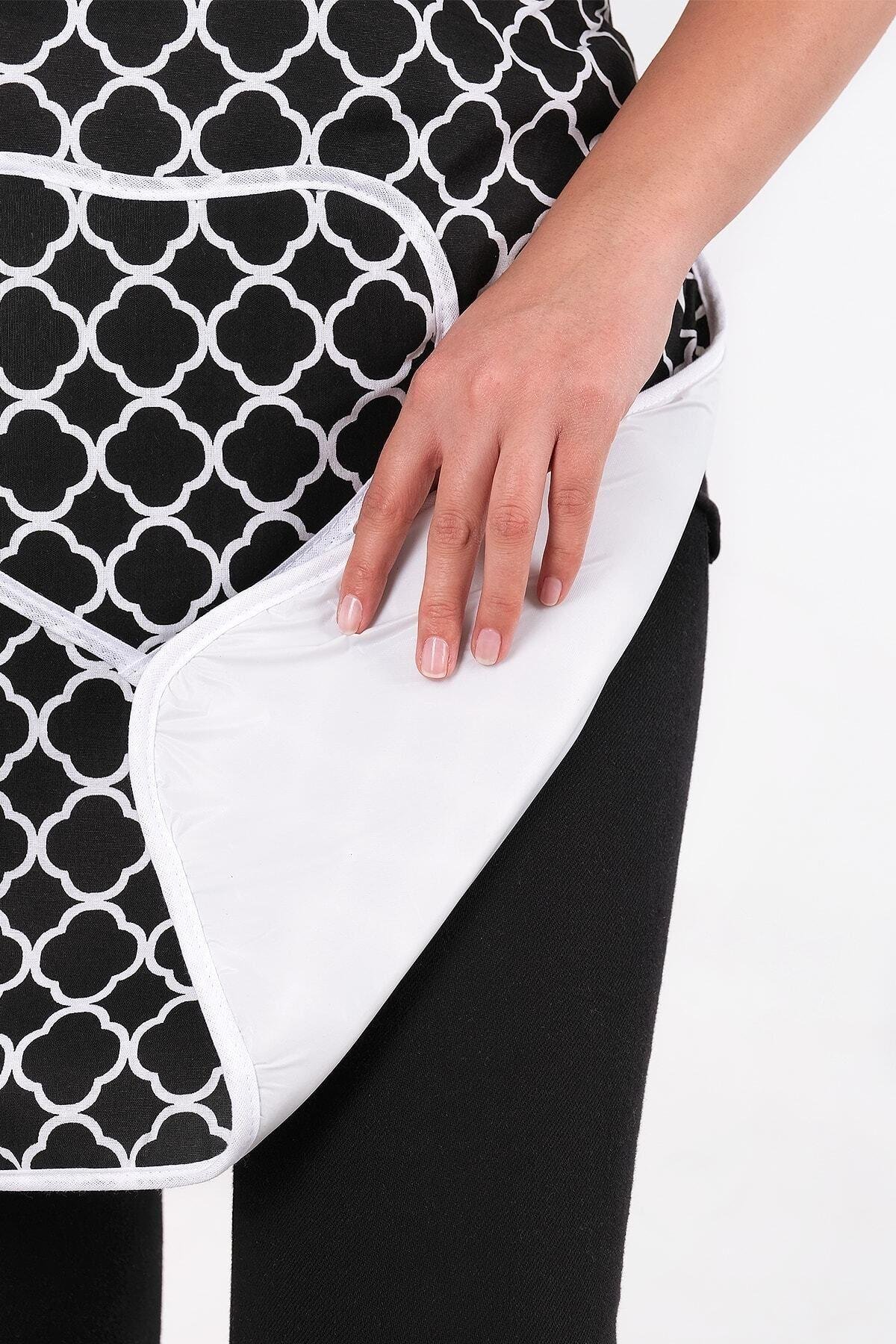 Trendy 3lü Set Sıvı Su Geçirmez Mutfak Önlüğü, Isıya Dayanıklı Fırın Eldiveni Ve Tutacak Takımı