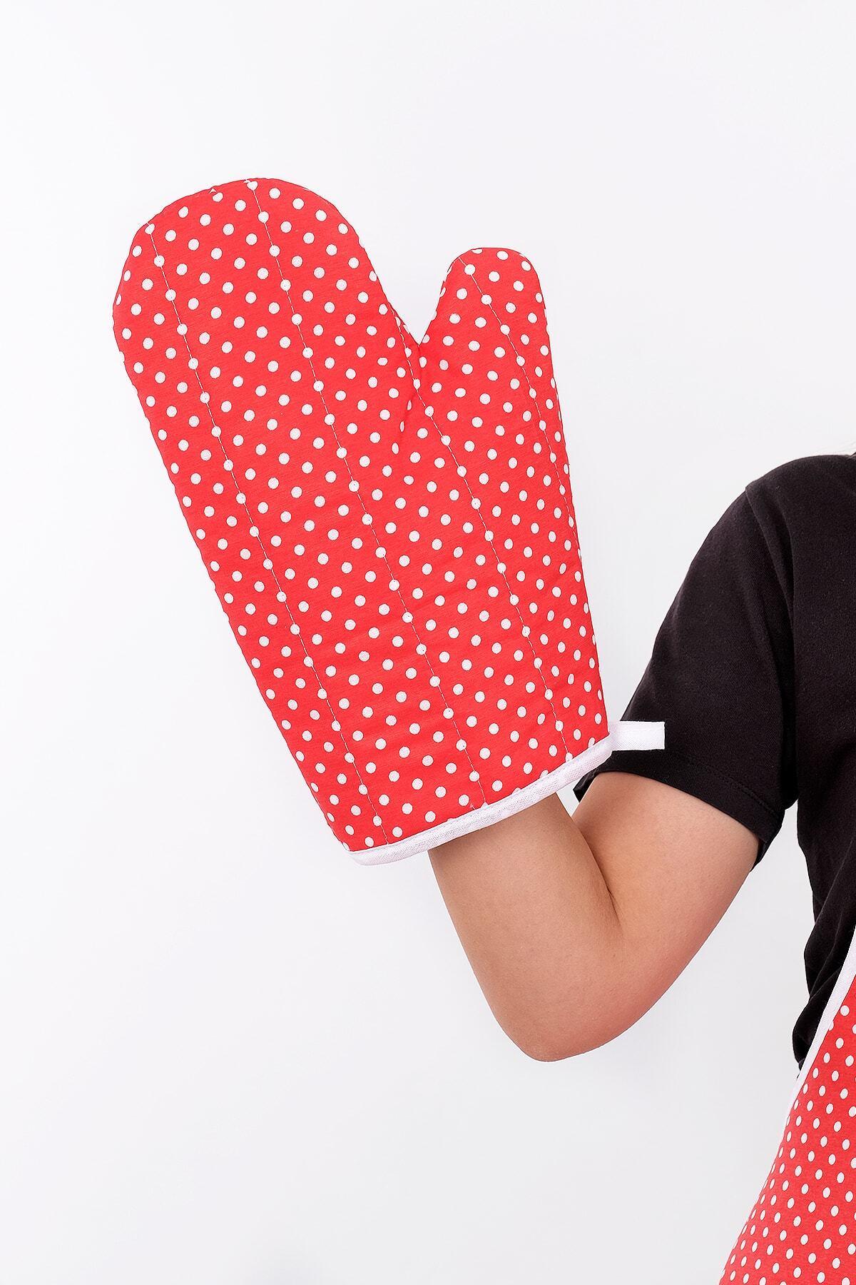 Trendy 3lü Set Sıvı Su Geçirmez Mutfak Önlüğü, Isıya Dayanıklı Fırın Eldiveni Ve Tutacak Takımı