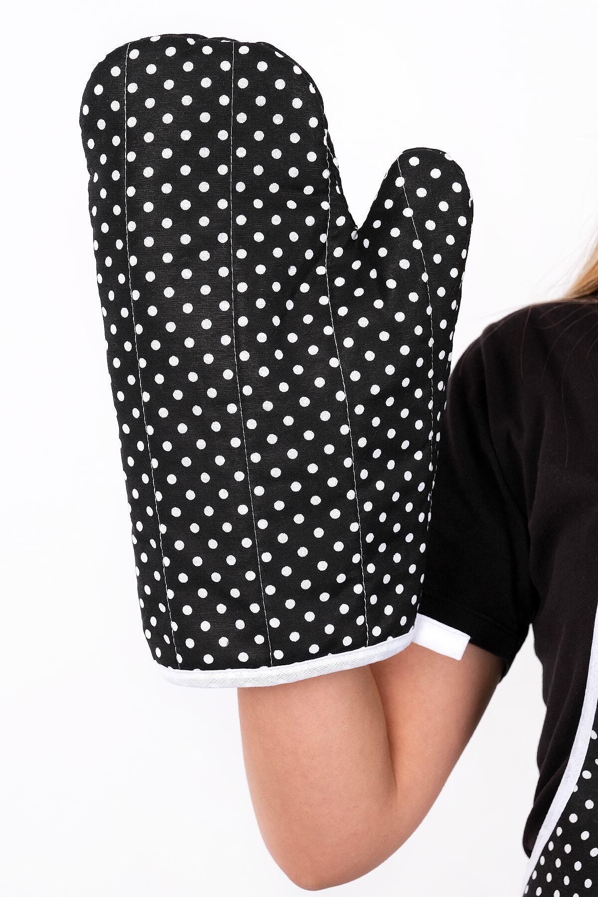 Trendy 3lü Set Sıvı Su Geçirmez Mutfak Önlüğü, Isıya Dayanıklı Fırın Eldiveni Ve Tutacak Takımı