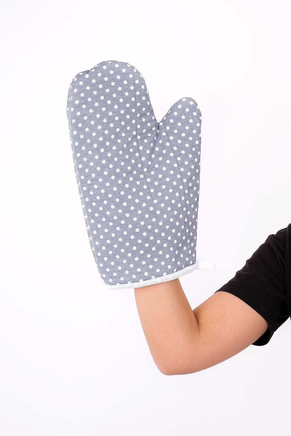 Trendy 3lü Set Sıvı Su Geçirmez Mutfak Önlüğü, Isıya Dayanıklı Fırın Eldiveni Ve Tutacak Takımı