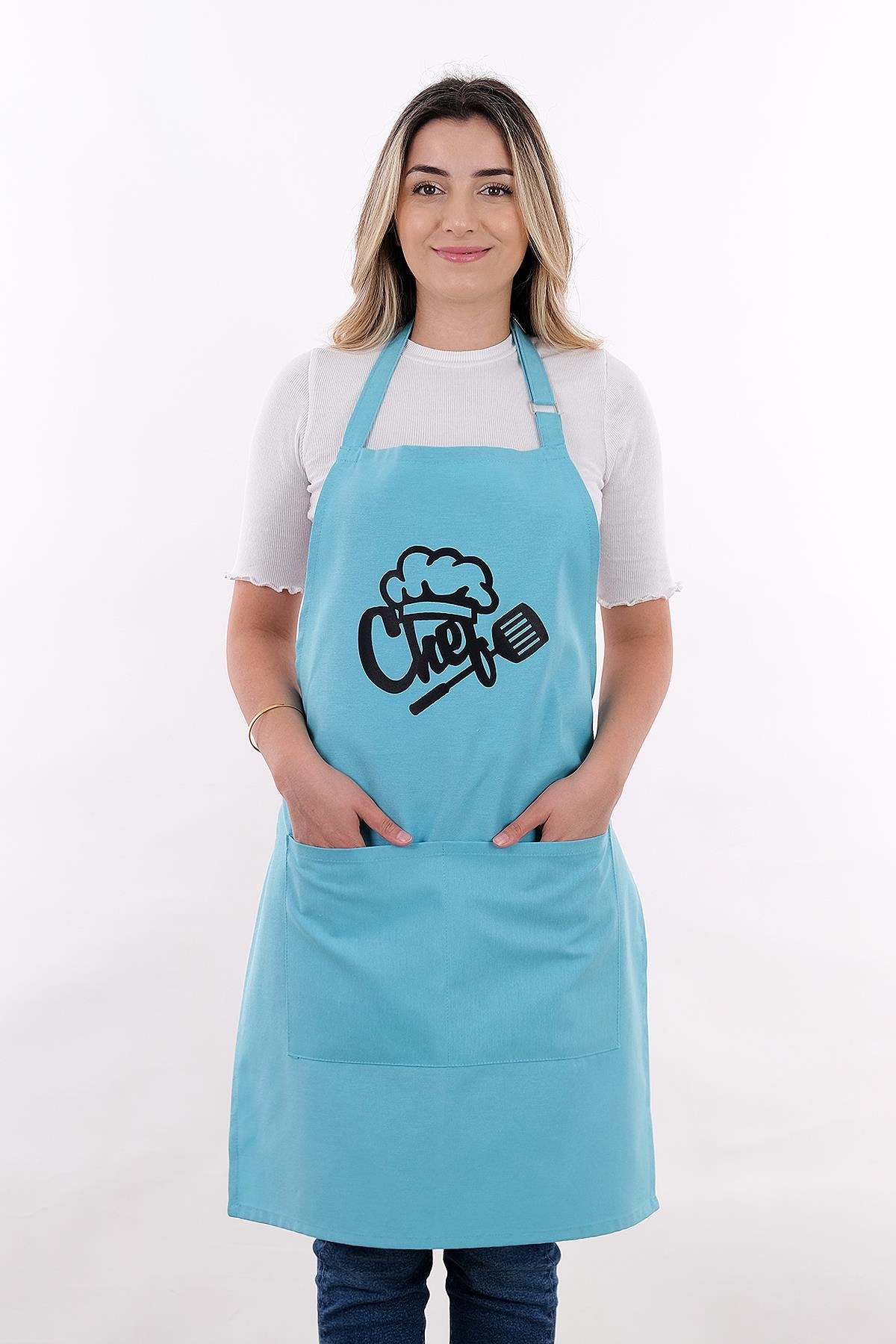Unisex Master Chef Ayar Askılı Mutfak Önlüğü