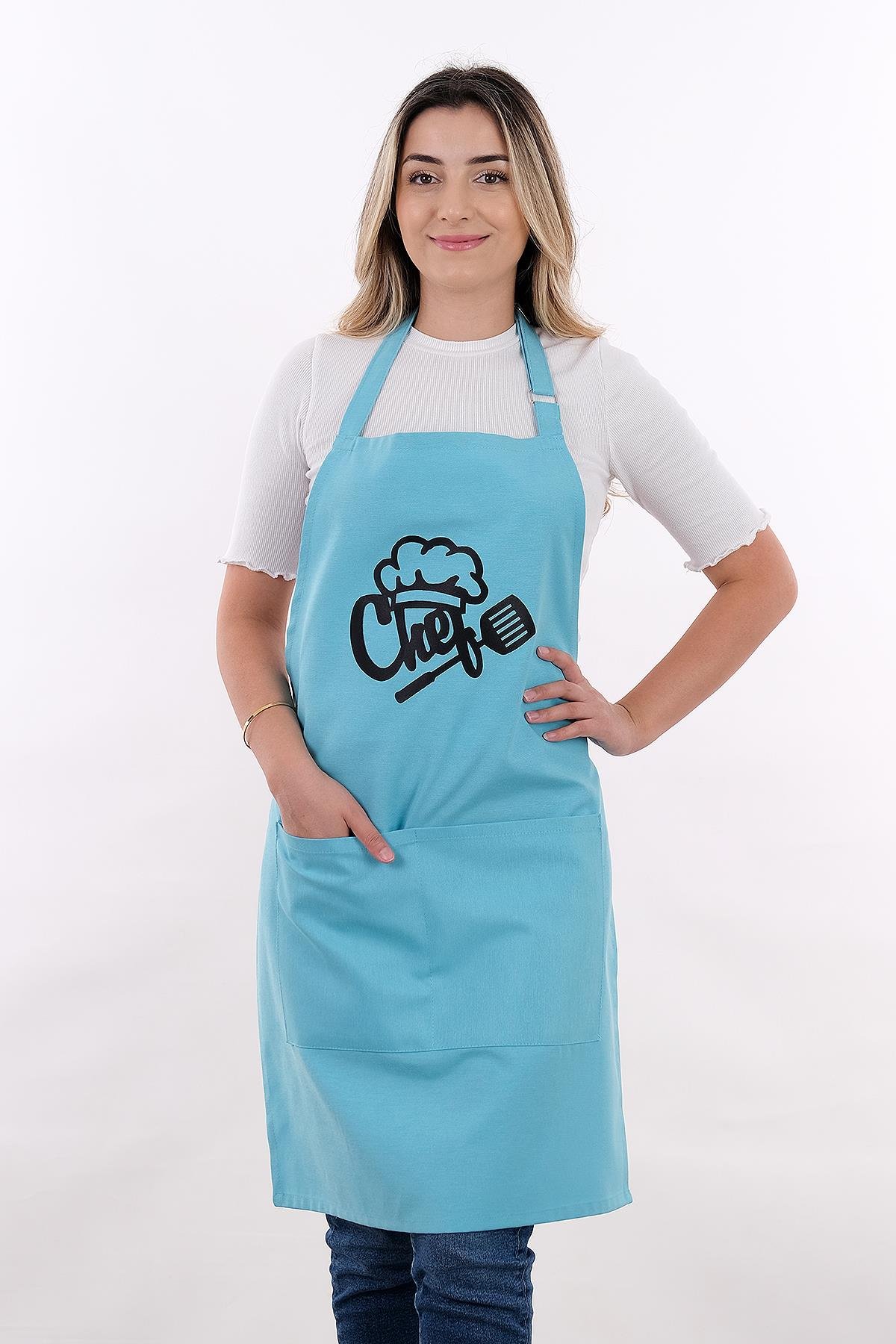 Unisex Master Chef Ayar Askılı Mutfak Önlüğü