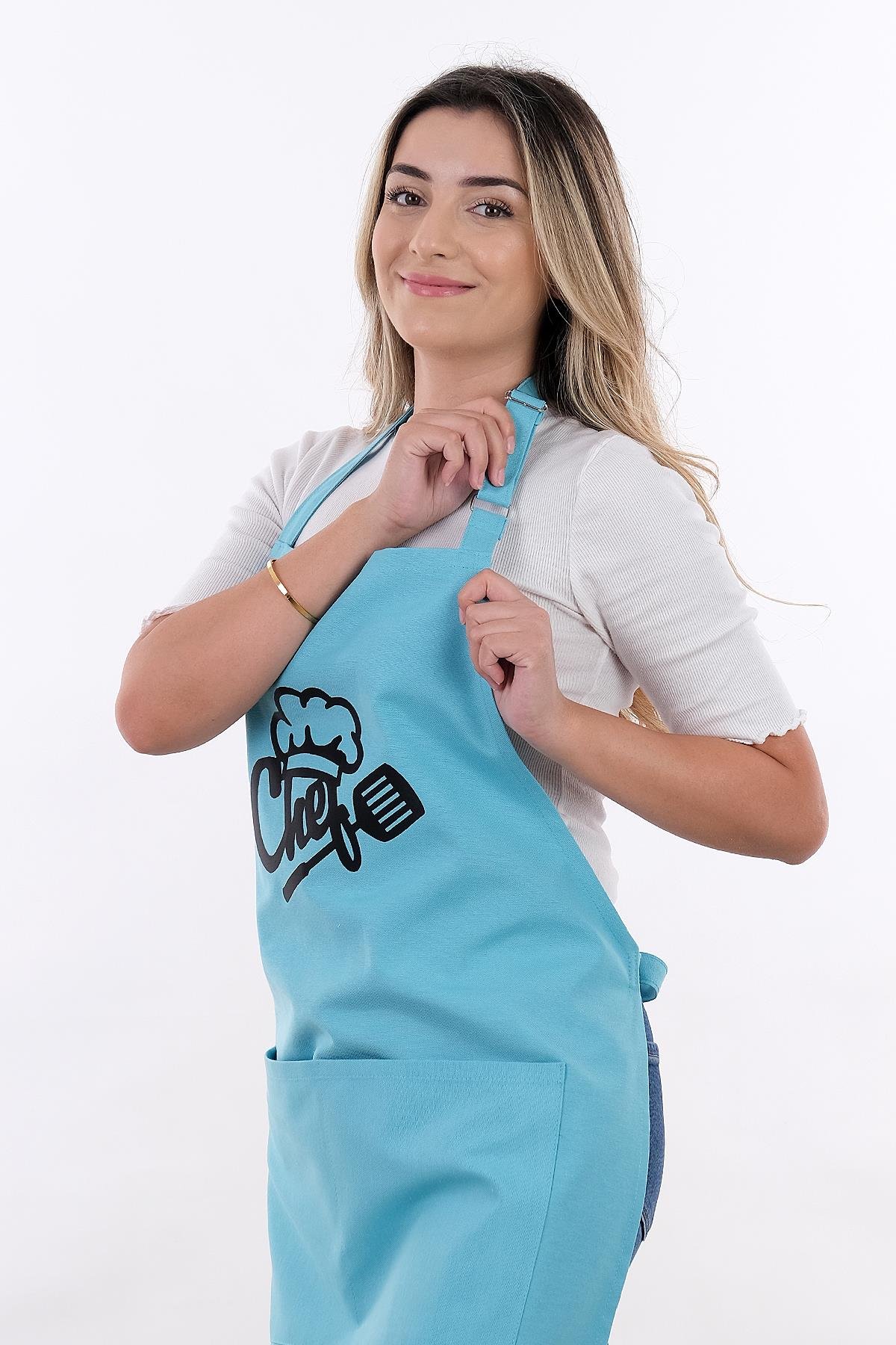 Unisex Master Chef Ayar Askılı Mutfak Önlüğü