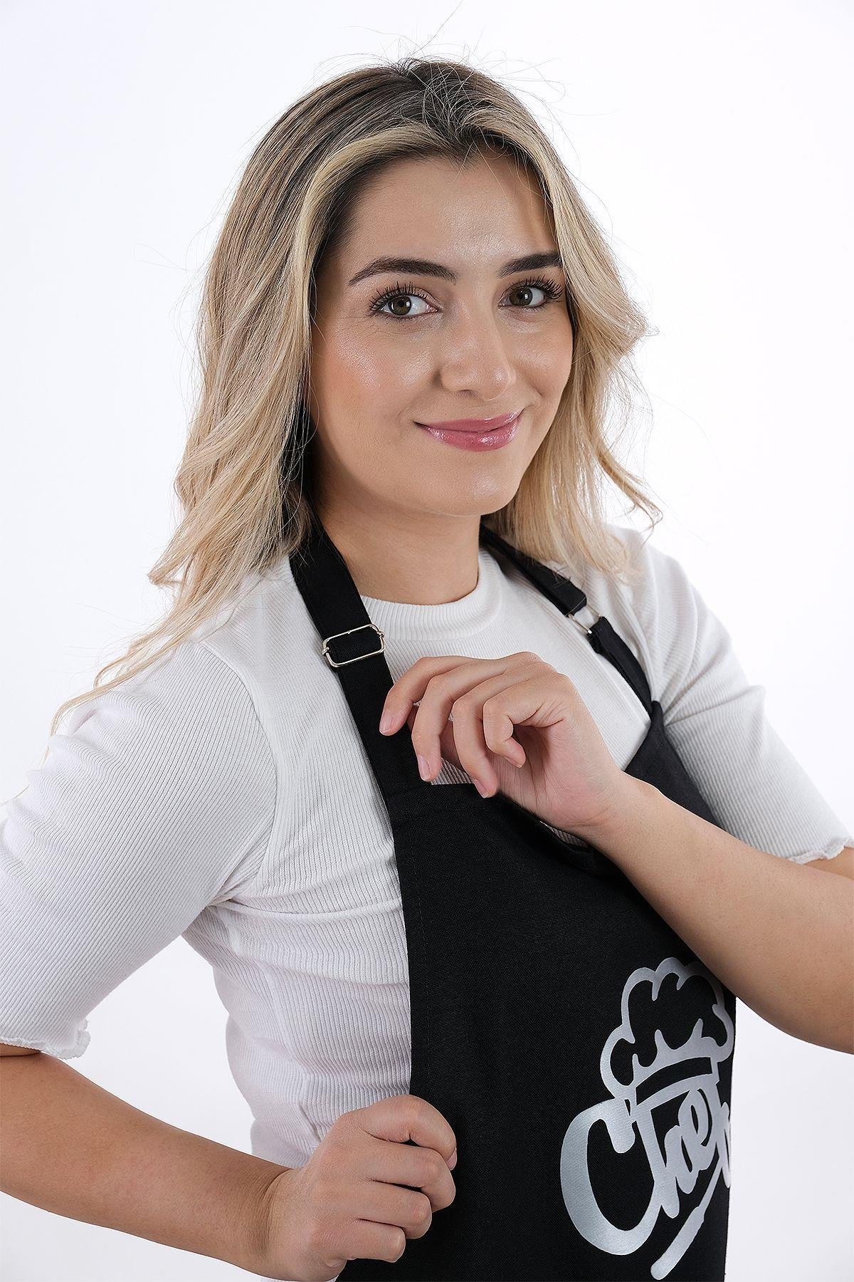 Unisex Master Chef Ayar Askılı Mutfak Önlüğü