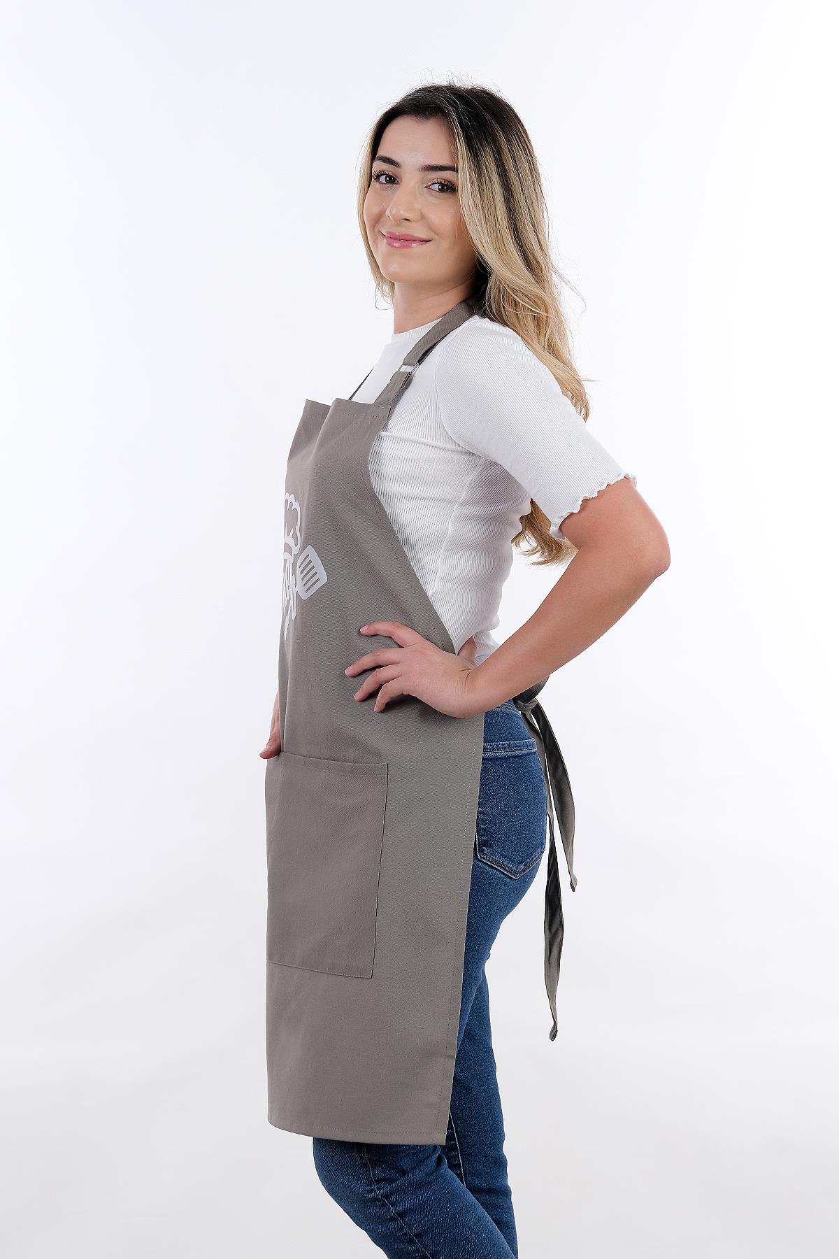 Unisex Master Chef Ayar Askılı Mutfak Önlüğü