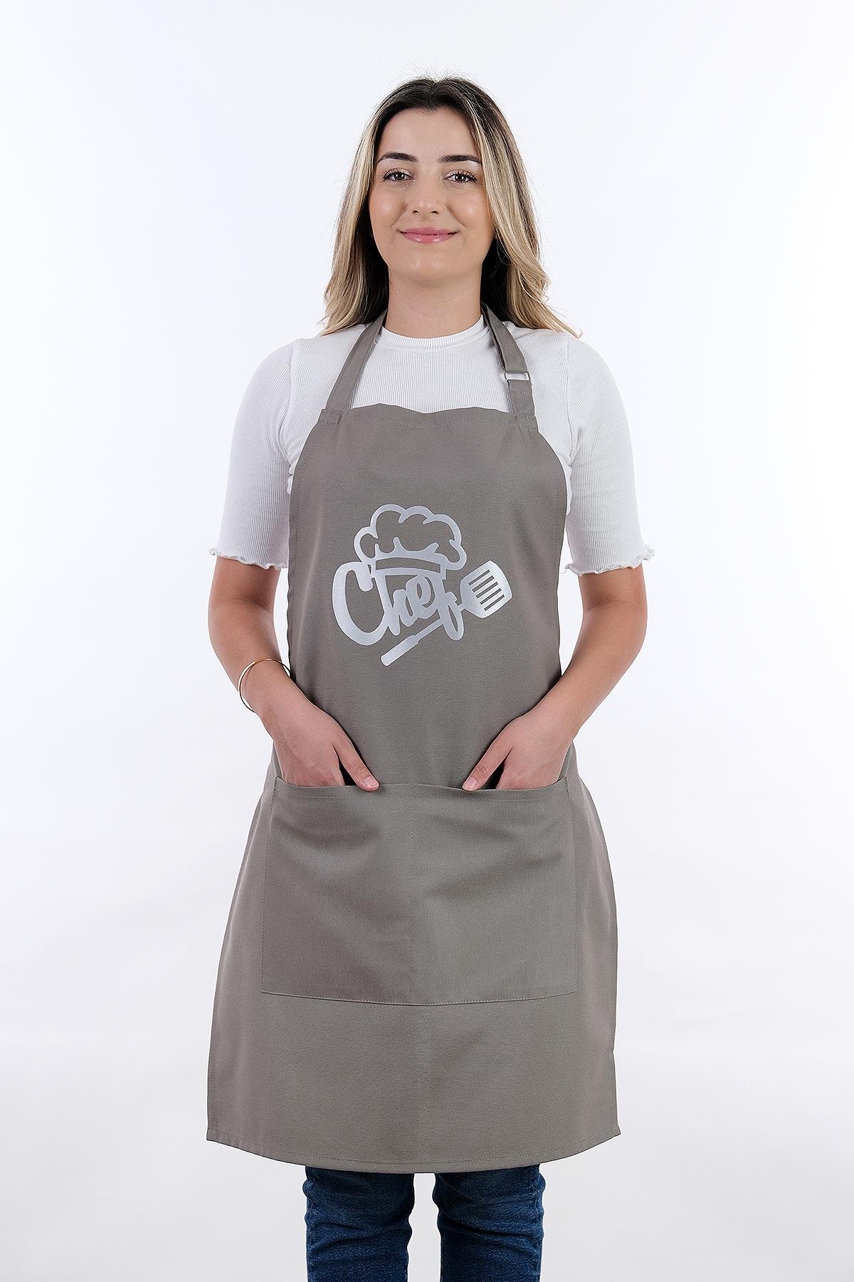Unisex Master Chef Ayar Askılı Mutfak Önlüğü