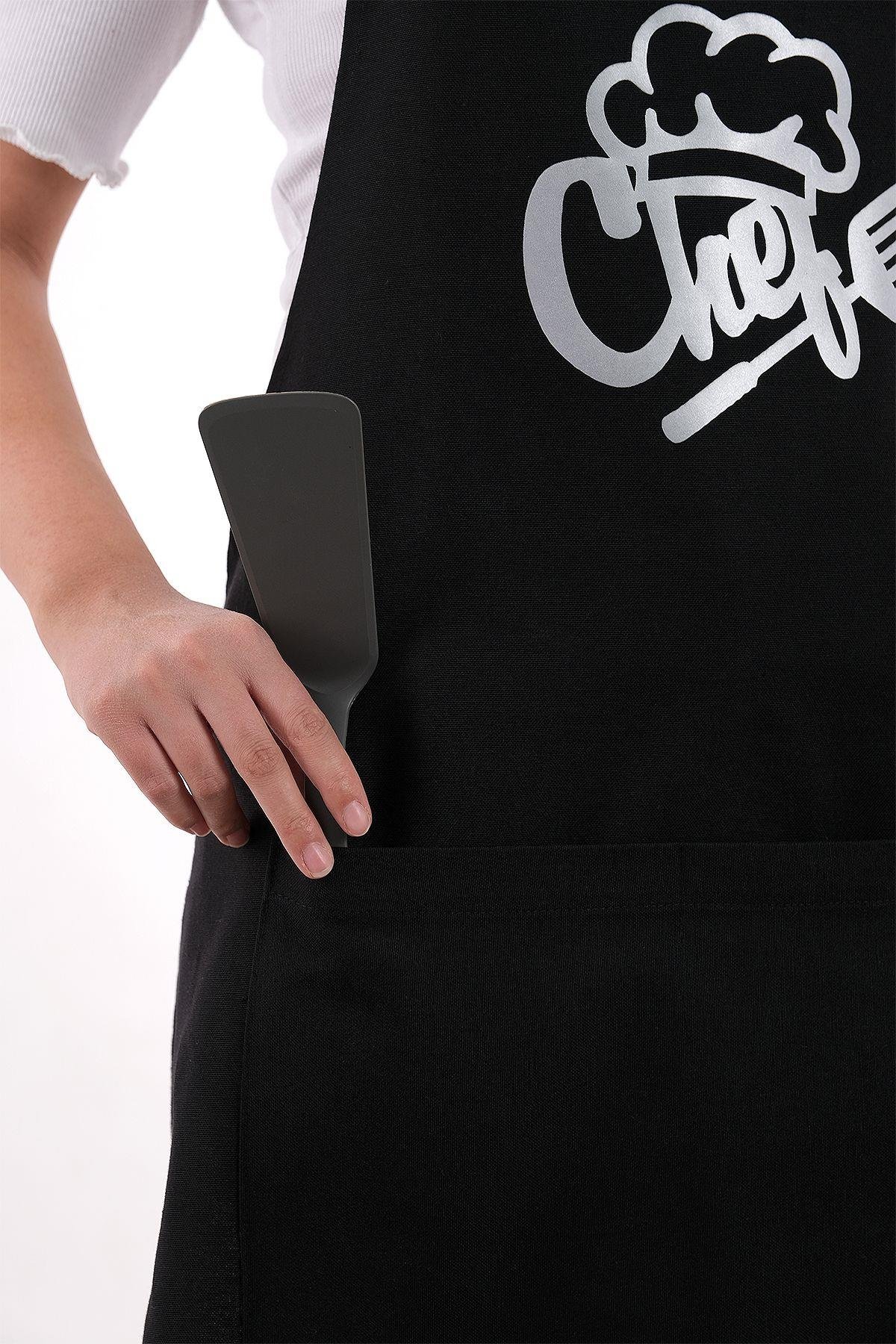 Unisex Master Chef Ayar Askılı Mutfak Önlüğü