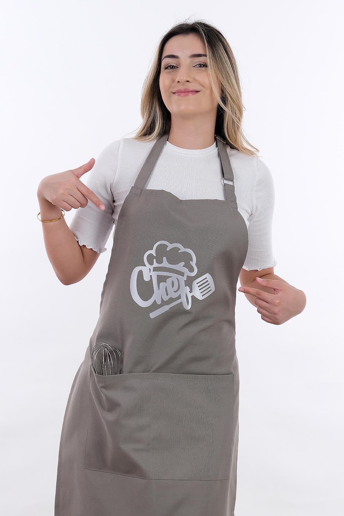 Unisex Master Chef Ayar Askılı Mutfak Önlüğü