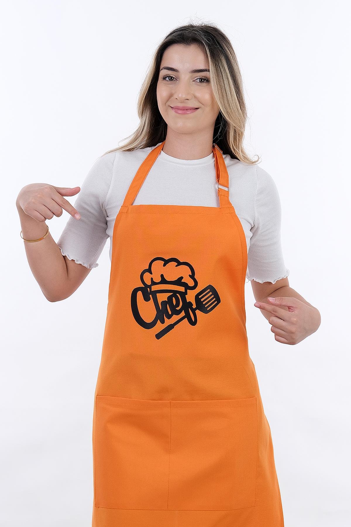 Unisex Master Chef Ayar Askılı Mutfak Önlüğü