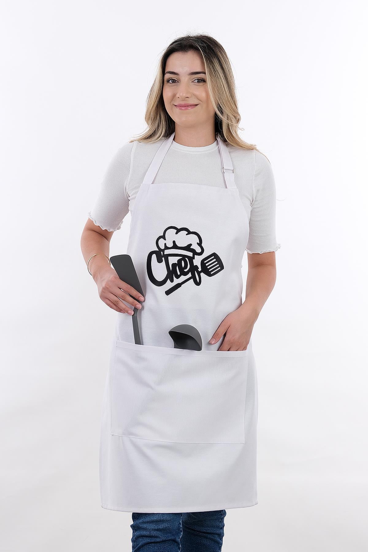 Unisex Master Chef Ayar Askılı Mutfak Önlüğü