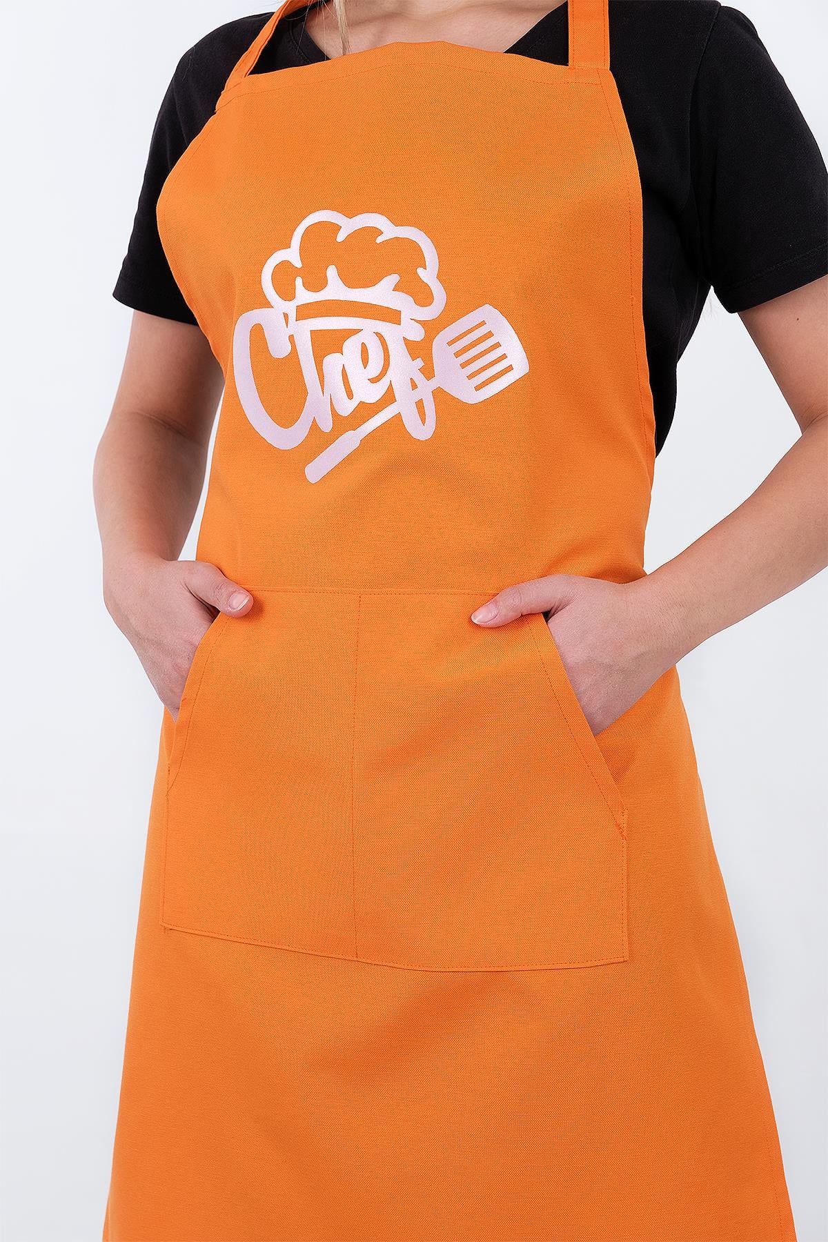 Unisex Master Chef Kanguru Model Mutfak Önlüğü