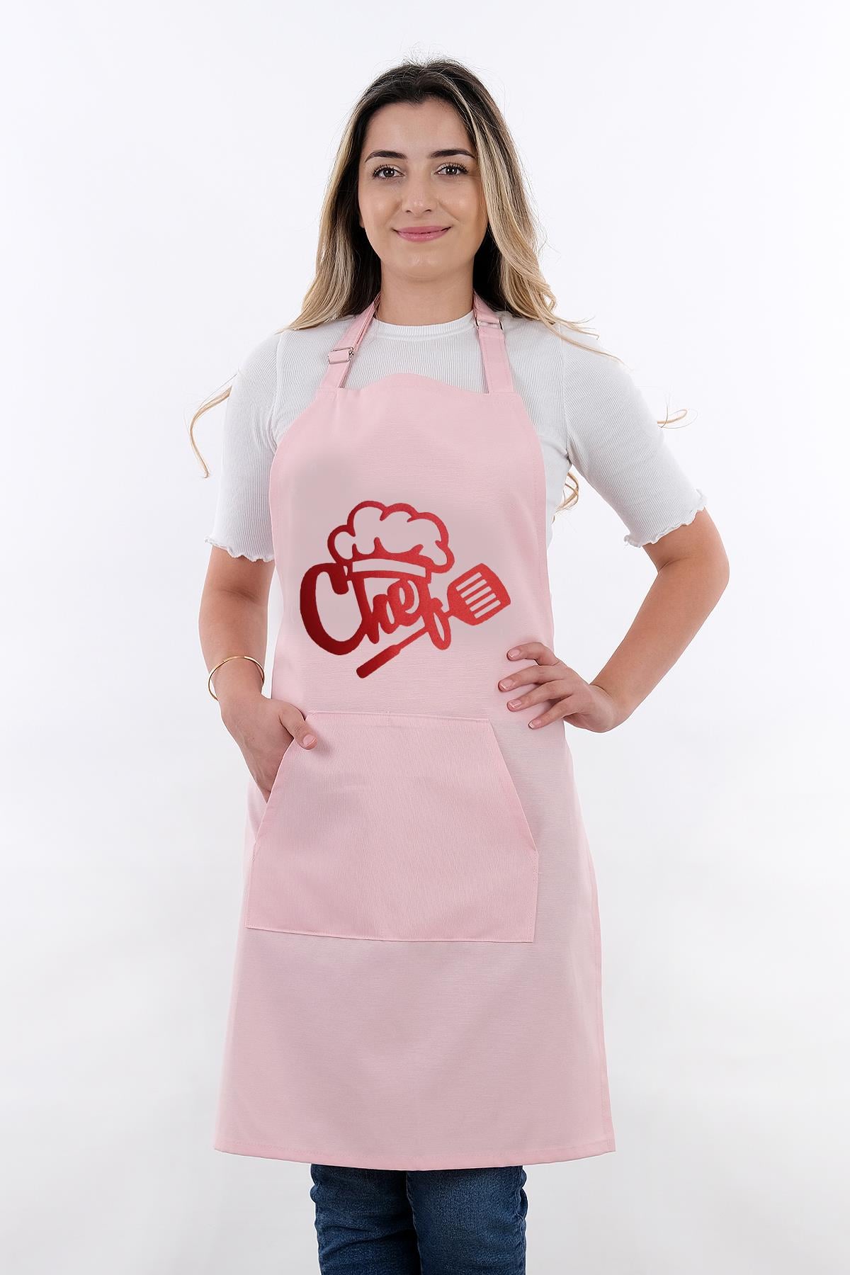 Unisex Master Chef Kanguru Model Mutfak Önlüğü