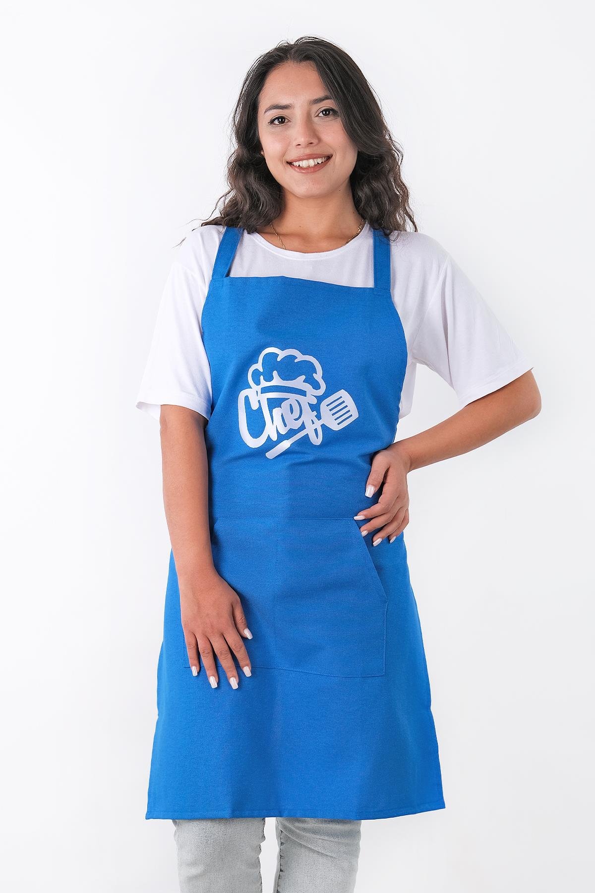 Unisex Master Chef Kanguru Model Mutfak Önlüğü