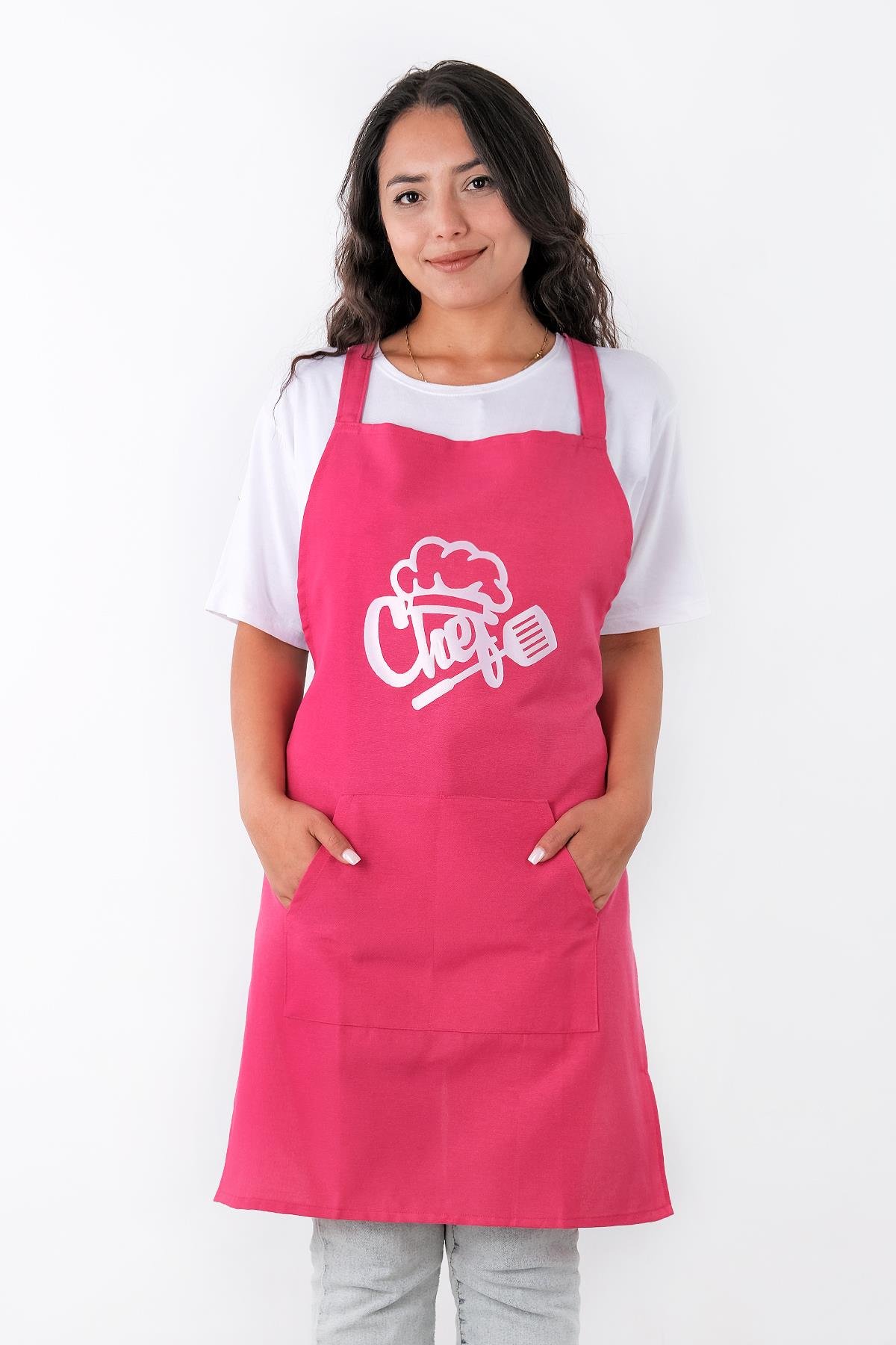 Unisex Master Chef Kanguru Model Mutfak Önlüğü