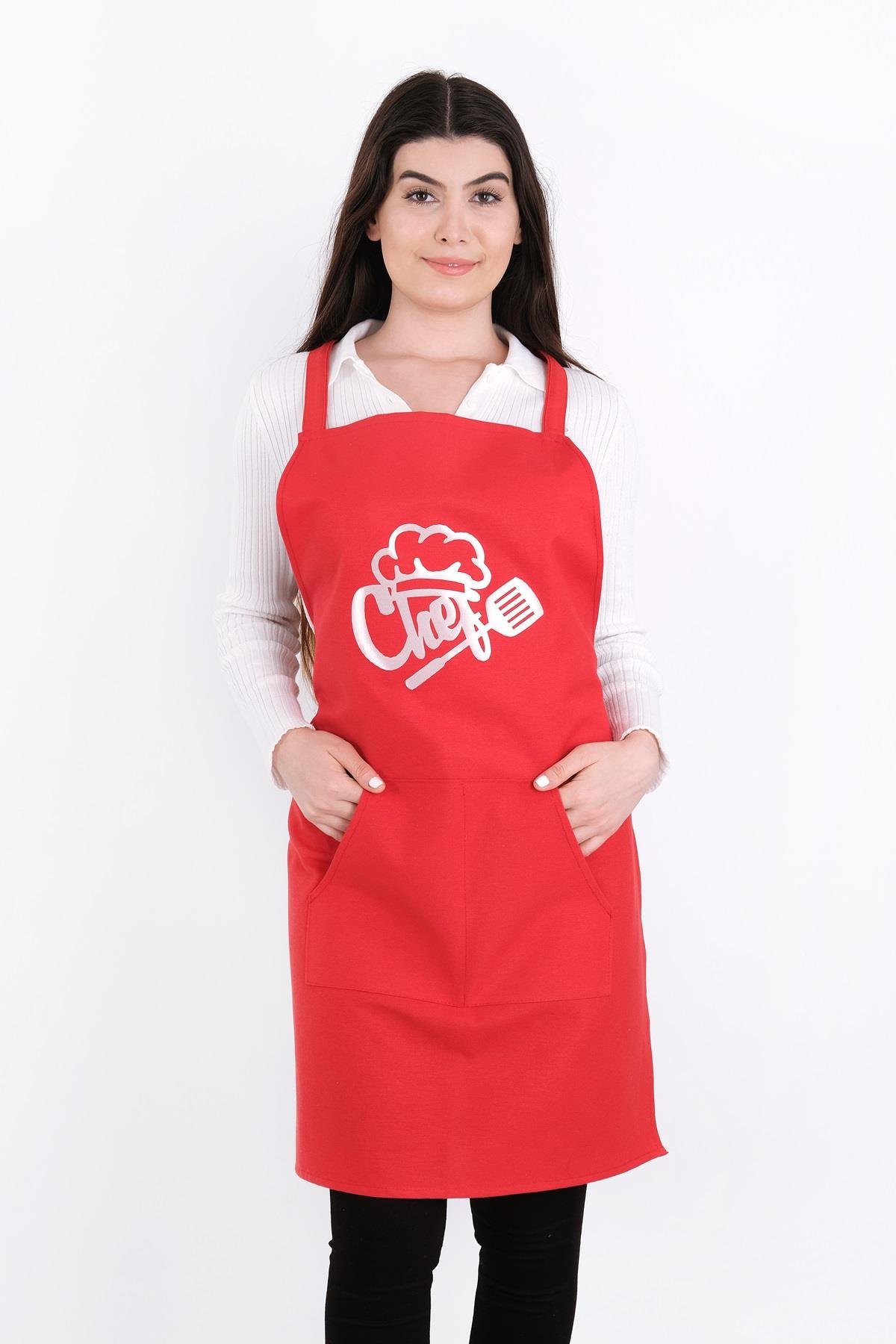 Unisex Master Chef Kanguru Model Mutfak Önlüğü