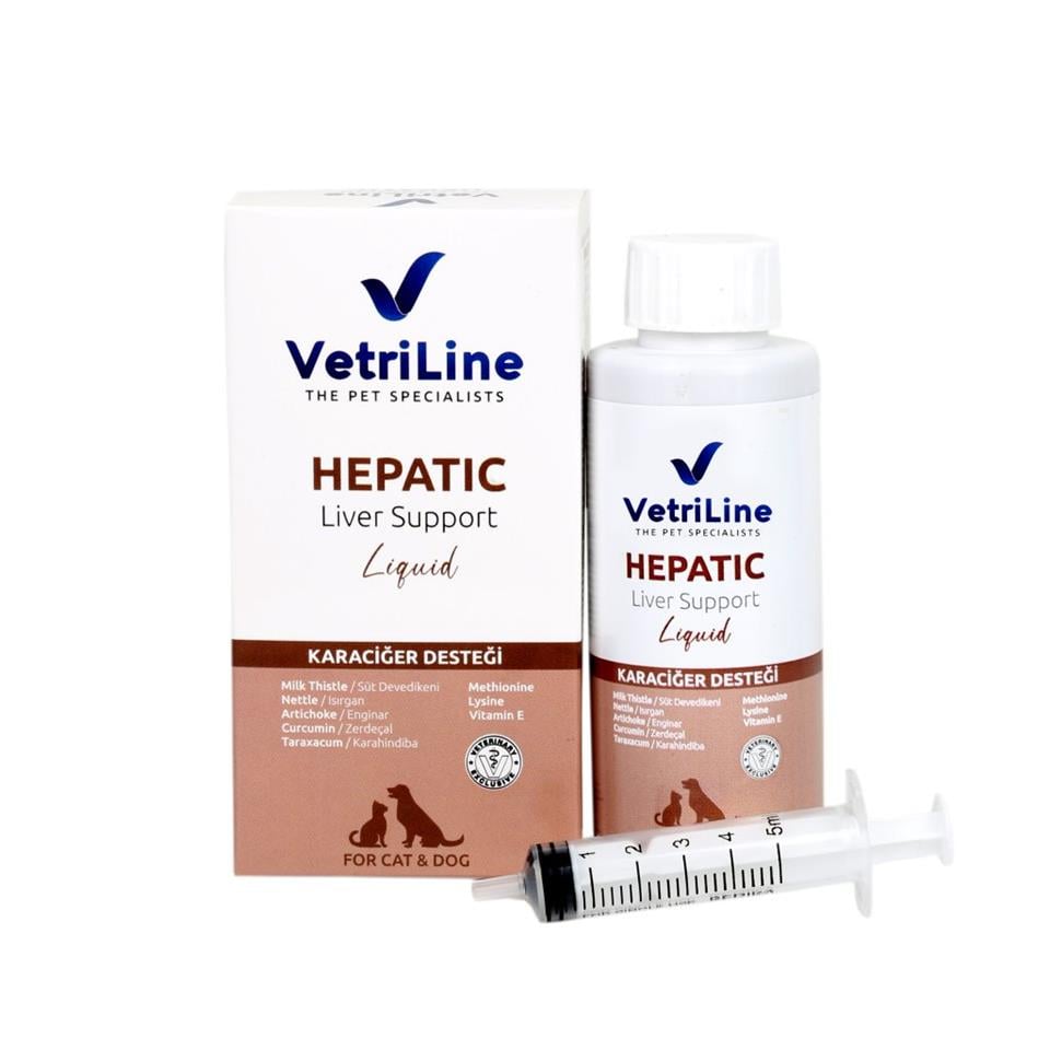 VETRILINE CAT & DOG HEPATIC LIQUID (Kedi ve Köpek Karaciğer Sağlık Sorunlarına Destek)