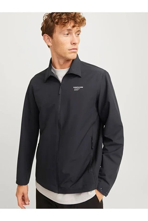 JACK & JONES JCOAERO SHIRT JACKET LS NOOS Black 12262163-BL
