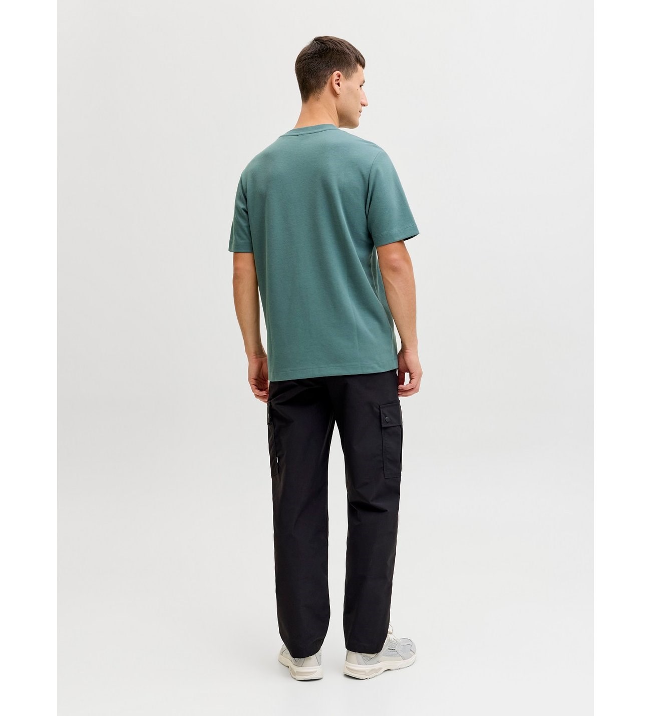 JACK & JONES JCOFUSION CHEST BRAND TEE SS CREW North Atlantic 12289936-NO