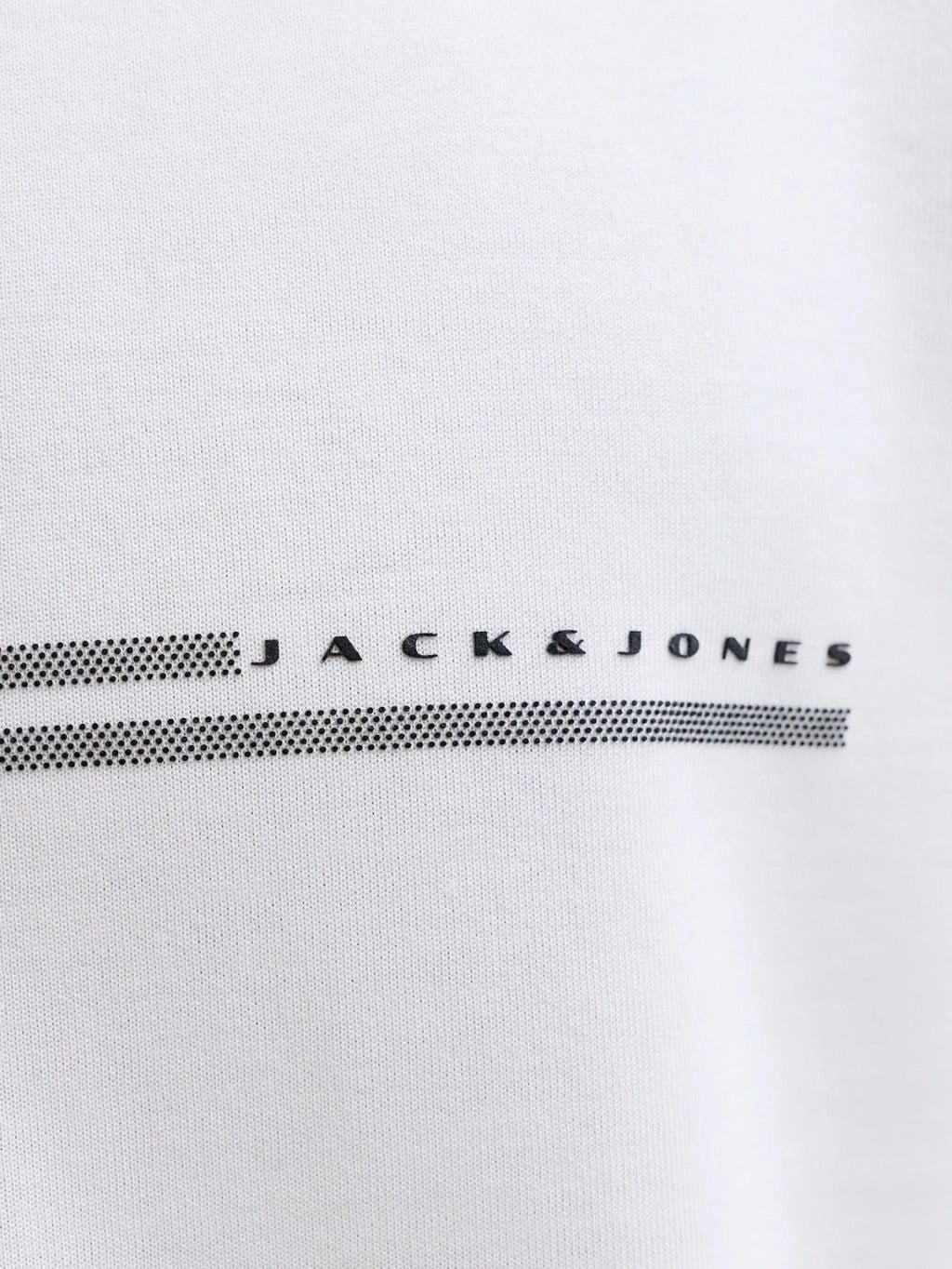 JACK & JONES JCOFUSION CHEST BRAND TEE SS CREW Bright White 12289936-BR