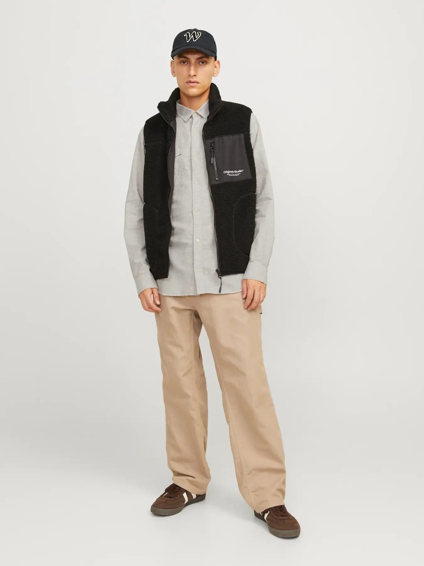JACK & JONES JCOSHERIDAN LINEN BLEND SHIRT LS 12251713-CR