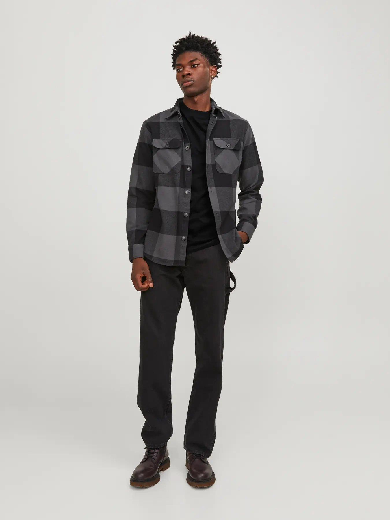 JACK & JONES JJ BRADLEY TEE SS O-NECK SİYAH 12249319-BL