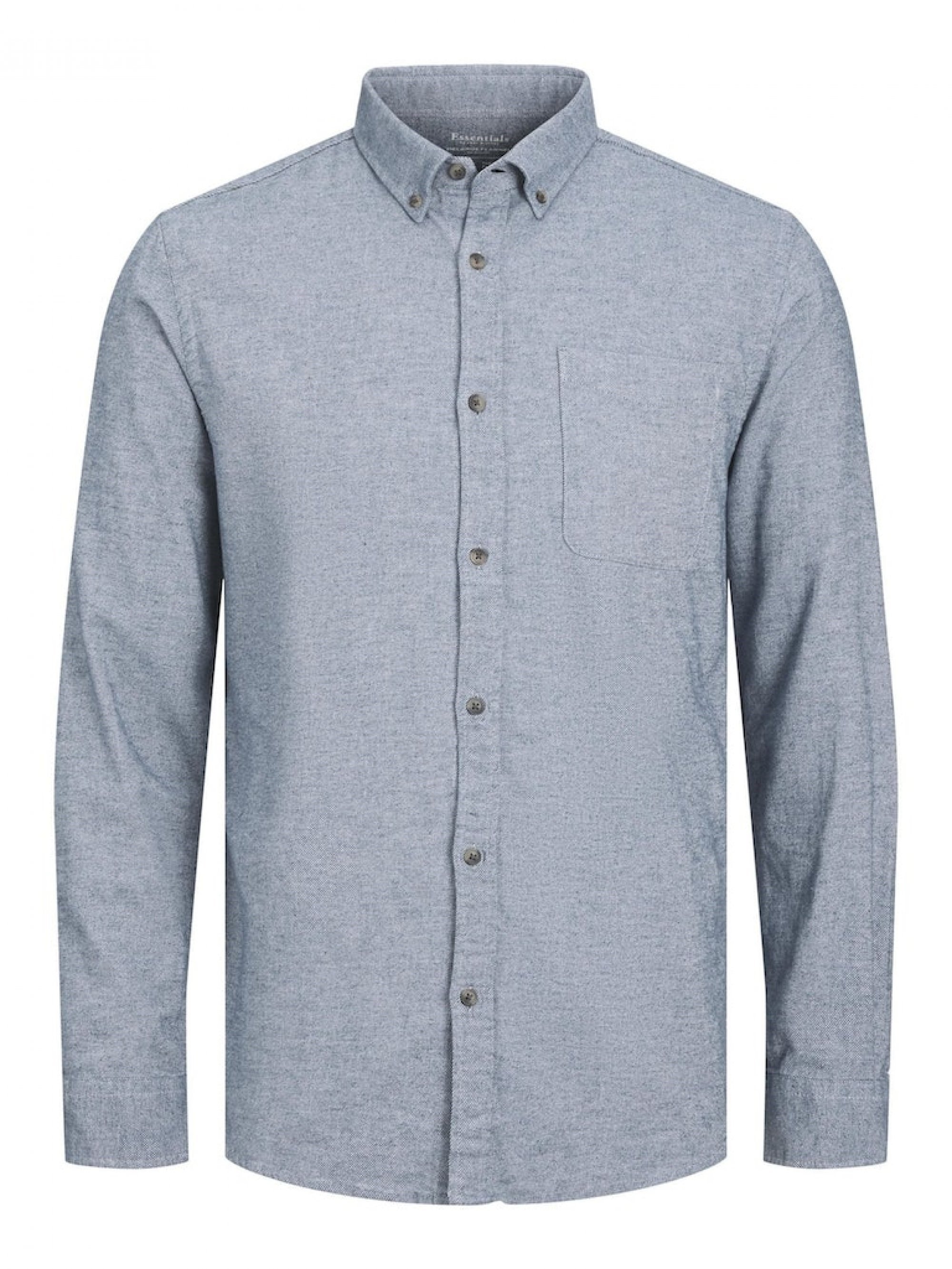 JACK & JONES JJECLASSIC MELANGE SHIRT LS NOOS Faded Denim 12235974-FA