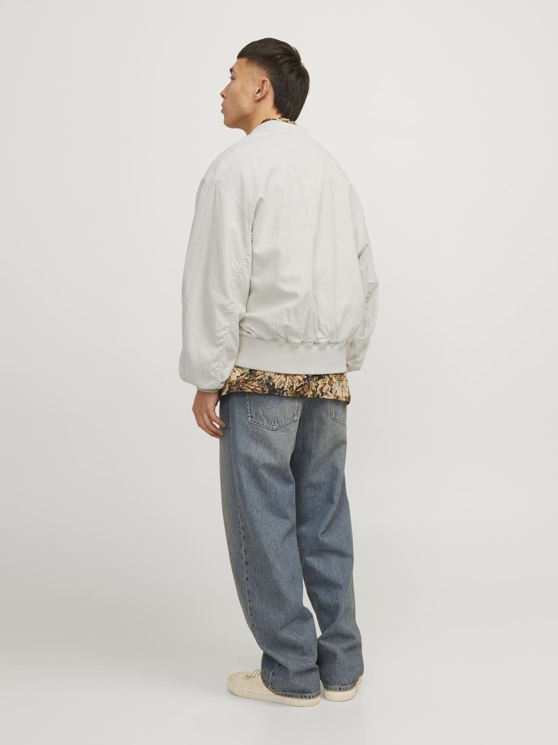 JACK & JONES JORFARO LINEN BOMBER JACKET 12253174-MO