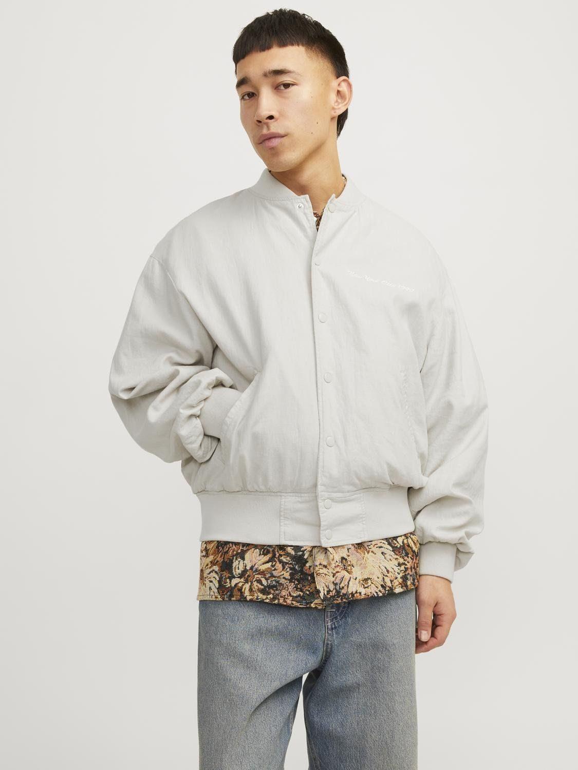 JACK & JONES JORFARO LINEN BOMBER JACKET 12253174-MO