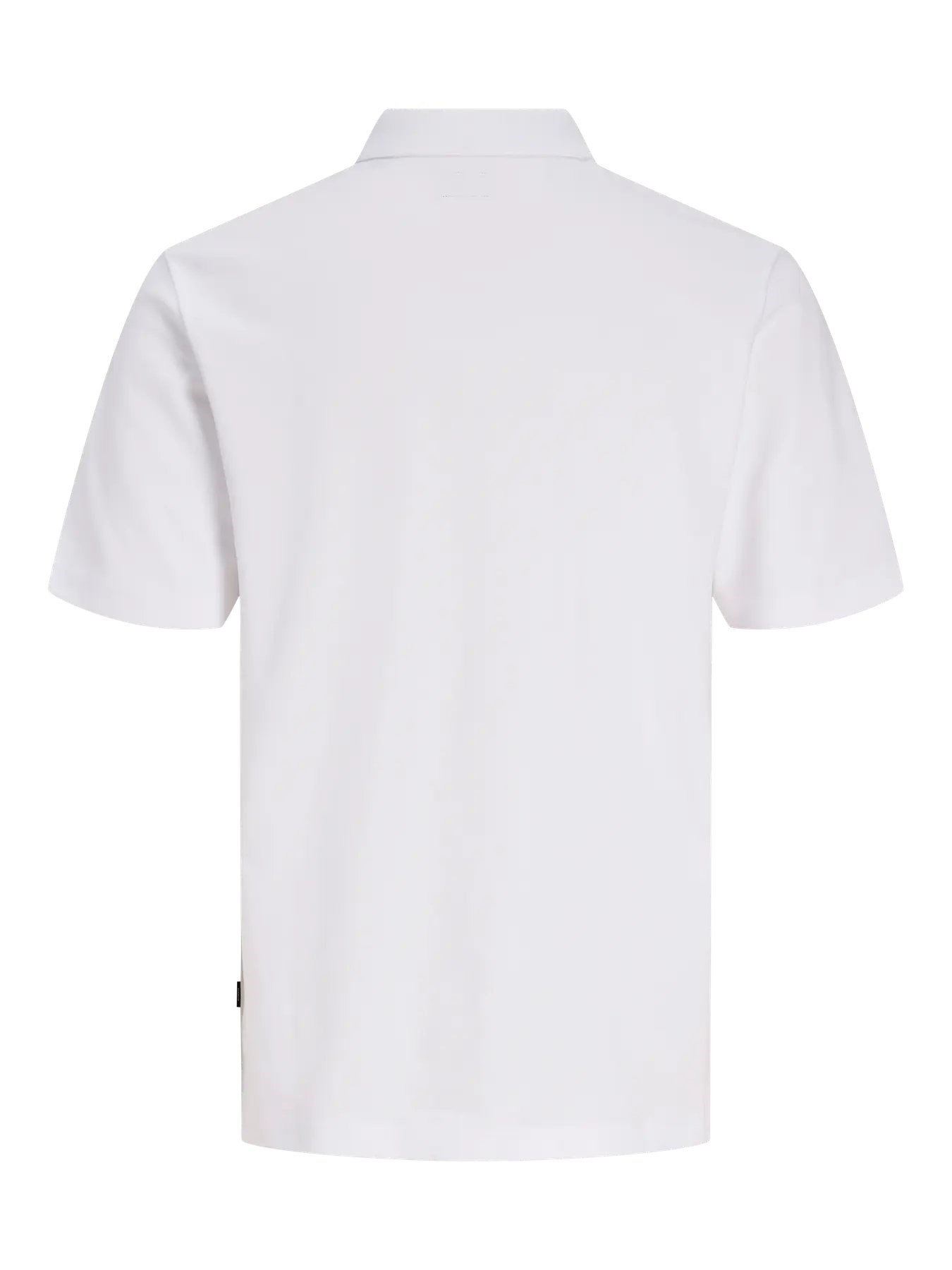 JACK & JONES JPRBLAETHAN SS ZIP POLO T-SHIRT Bright White 12292992-BR