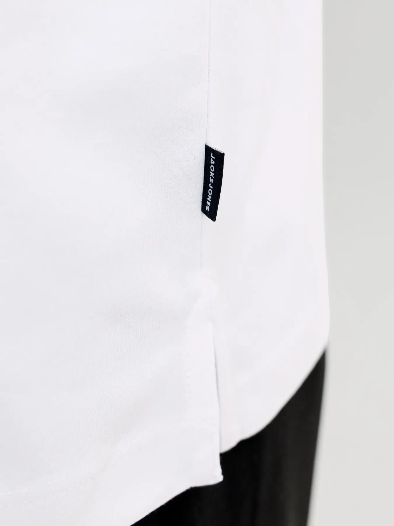 JACK & JONES JPRBLAETHAN SS ZIP POLO T-SHIRT Bright White 12292992-BR