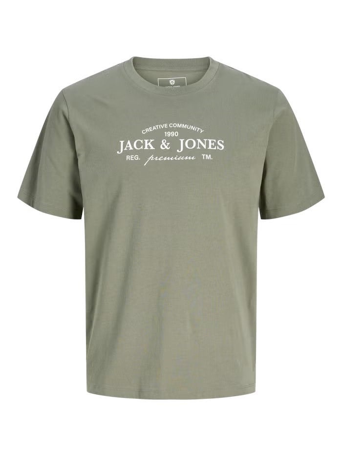 JACK & JONES JPRBLAKEVIN SS TEE Smokey Olive 12298017-SM