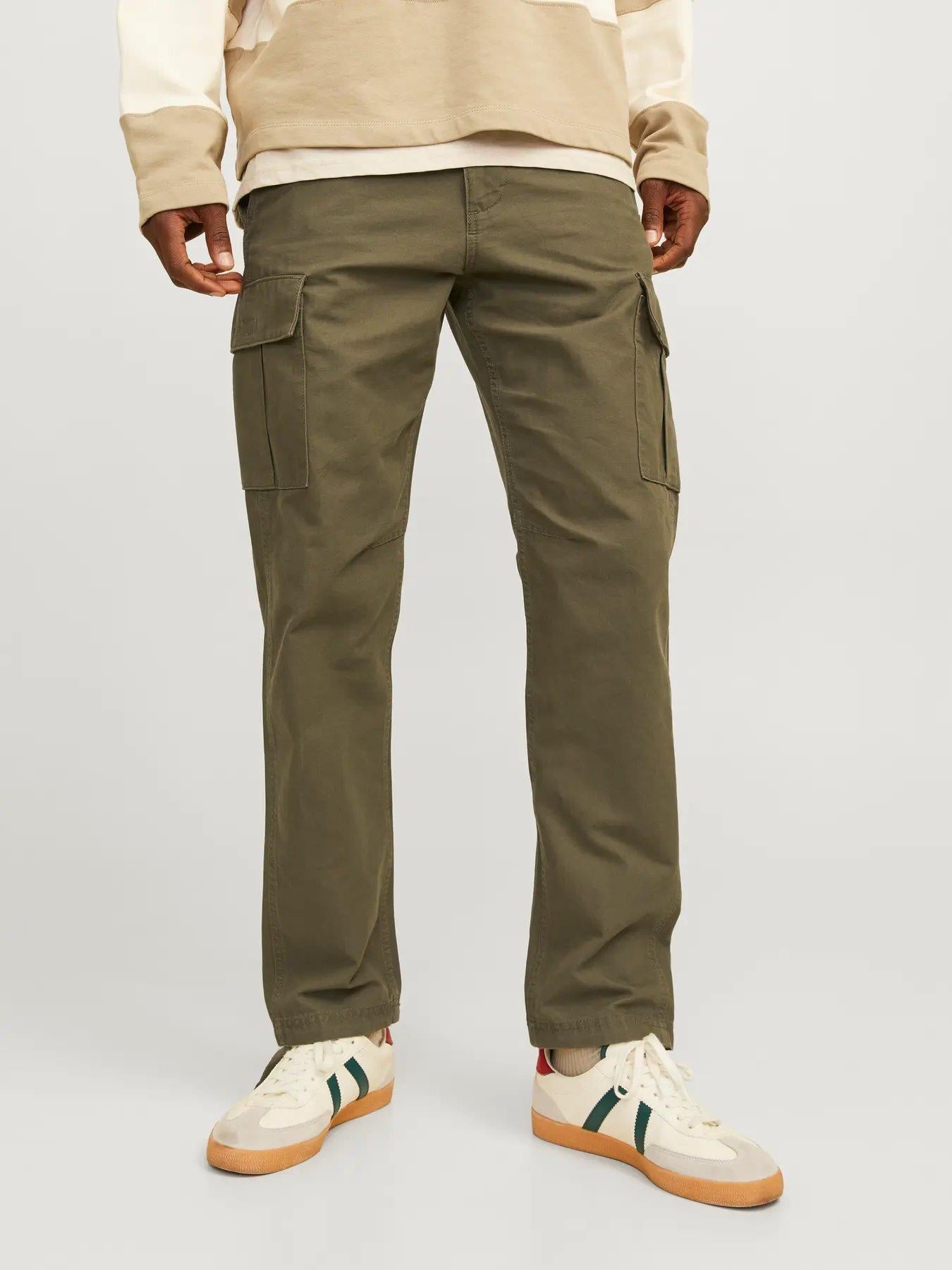 JACK & JONES JPSTKANE BARKLEY CARGO PANT NOOS - Olive Night 12258150-OL