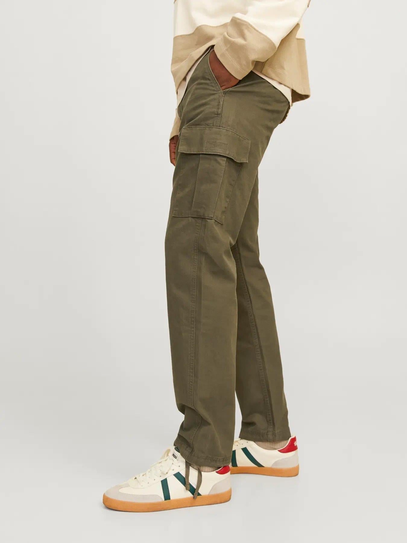 JACK & JONES JPSTKANE BARKLEY CARGO PANT NOOS - Olive Night 12258150-OL