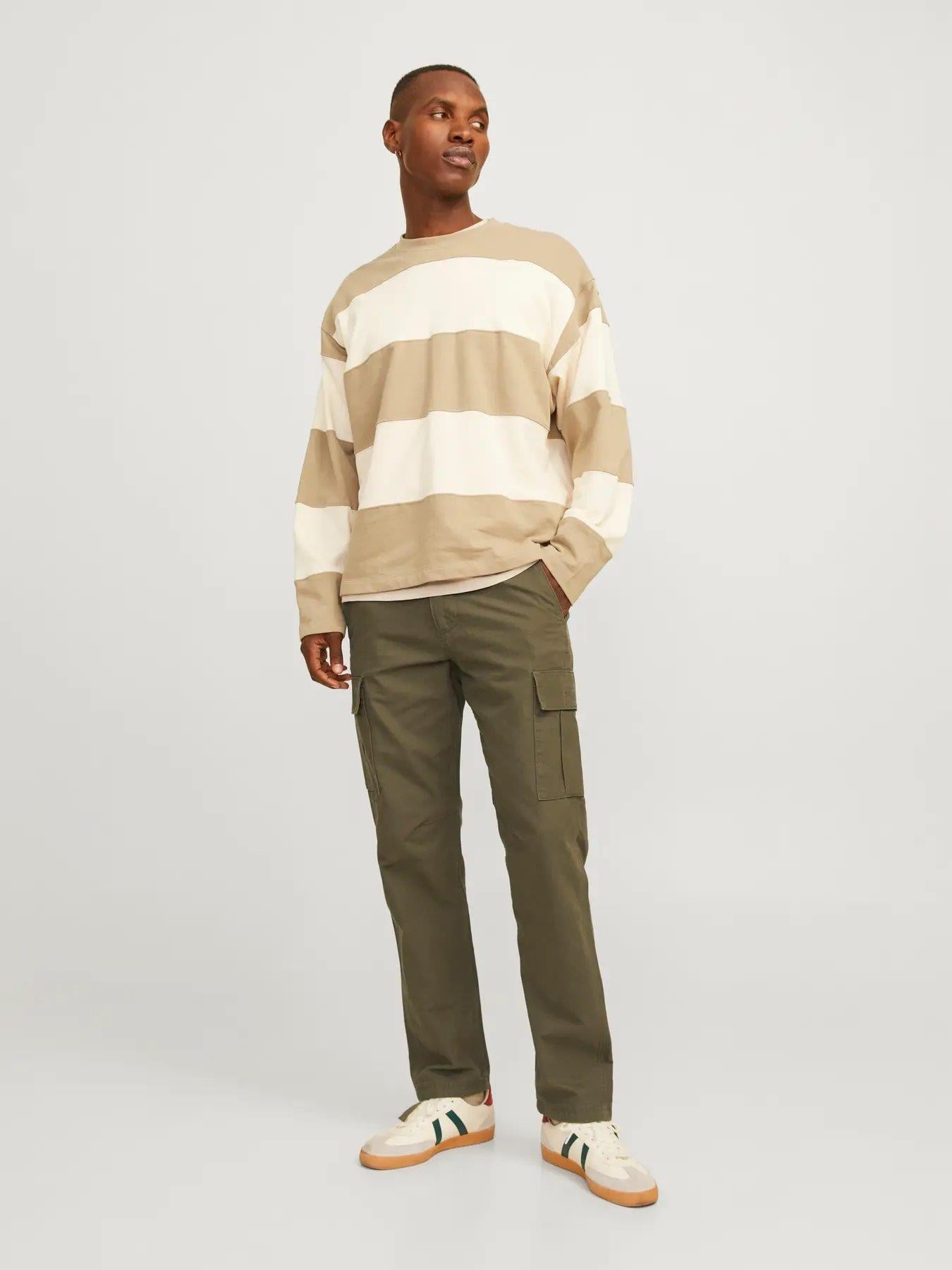 JACK & JONES JPSTKANE BARKLEY CARGO PANT NOOS - Olive Night 12258150-OL