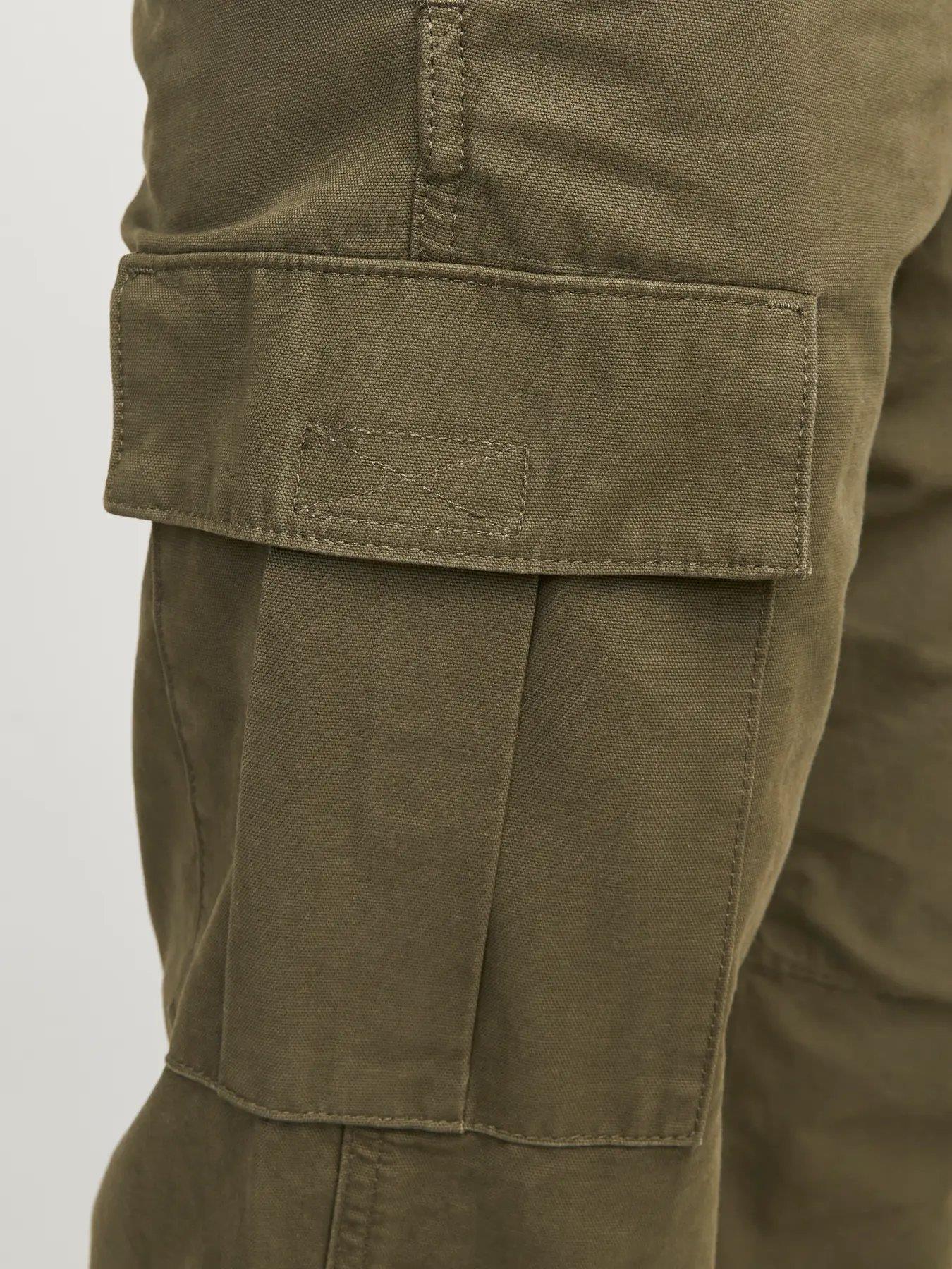 JACK & JONES JPSTKANE BARKLEY CARGO PANT NOOS - Olive Night 12258150-OL