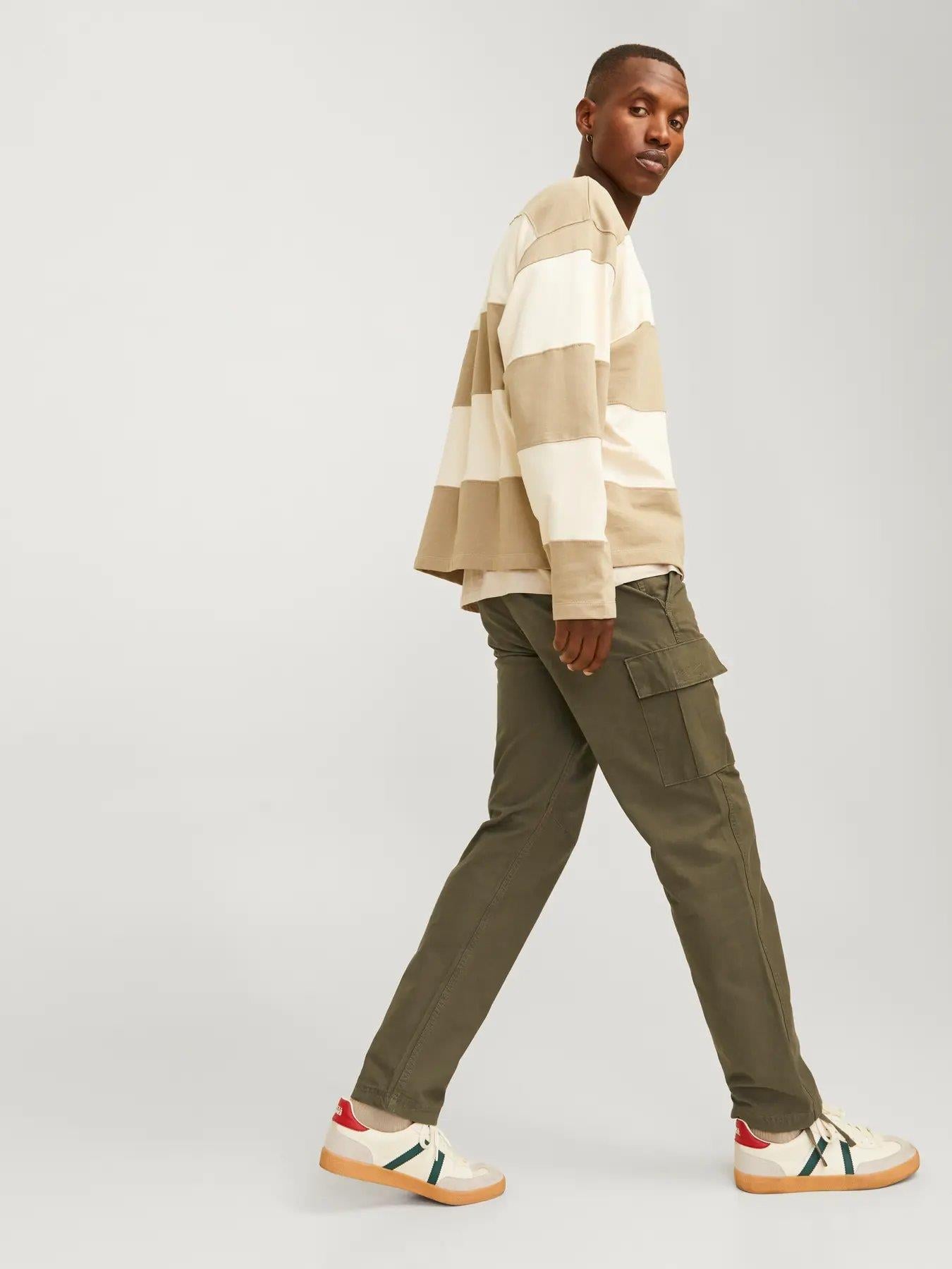 JACK & JONES JPSTKANE BARKLEY CARGO PANT NOOS - Olive Night 12258150-OL