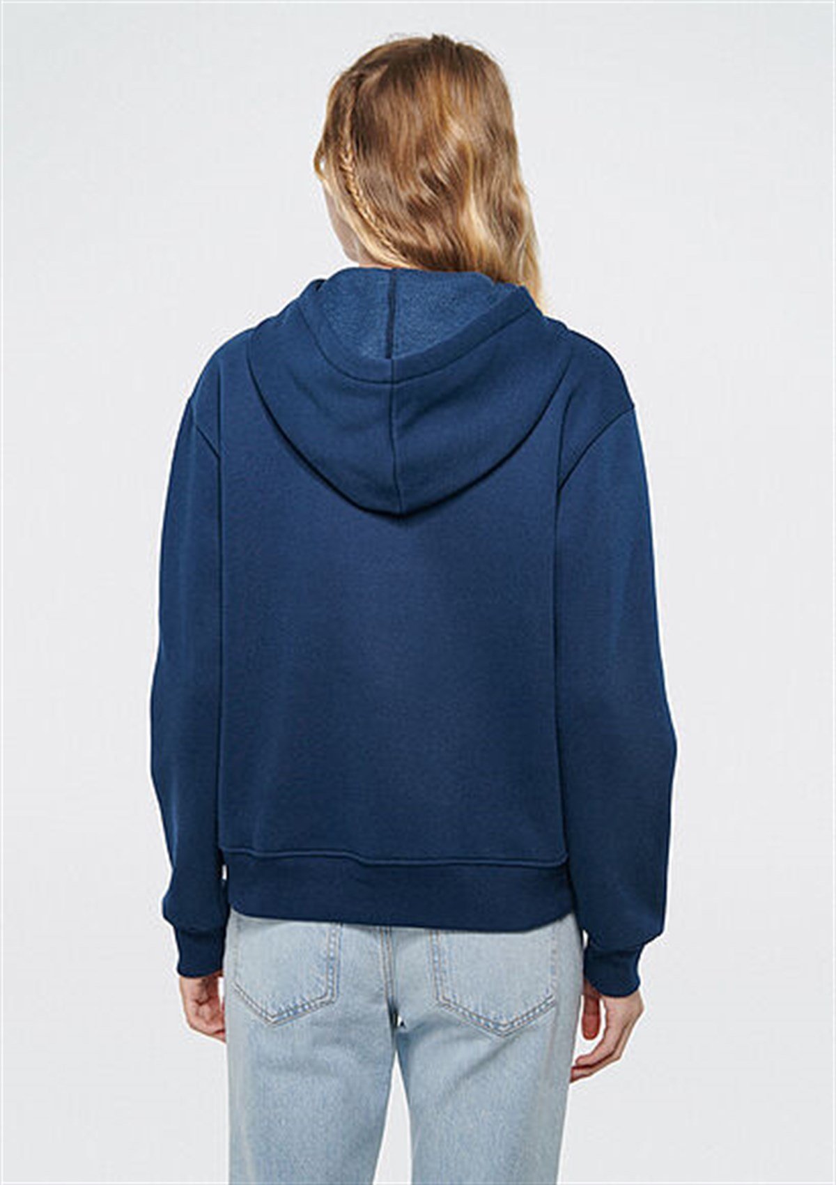 KAPİŞONLU SWEATSHIRT Koyu Lacivert M167299-70488