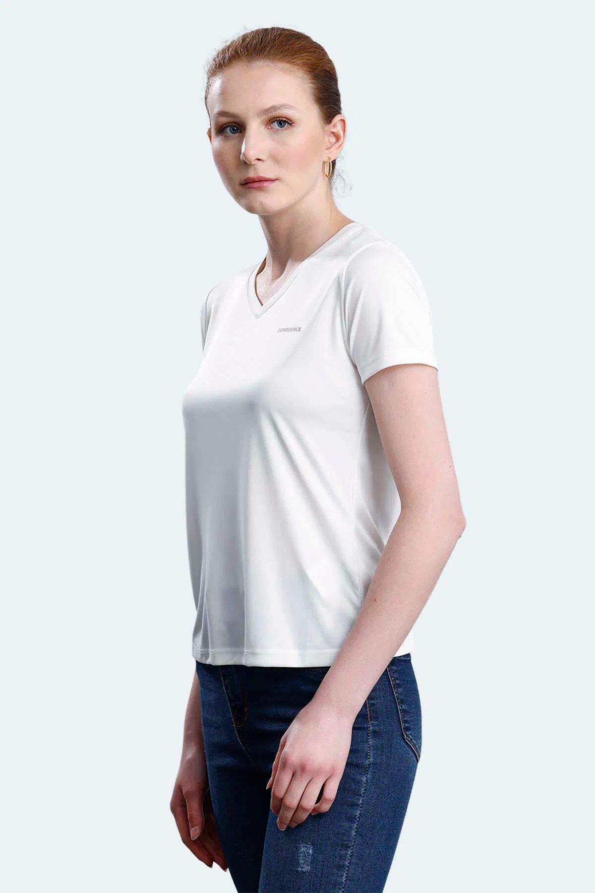 LUMBERJACK 5M, WB PES V NECK 11CT127 5FX, EKRU, TİŞÖRT 101931761