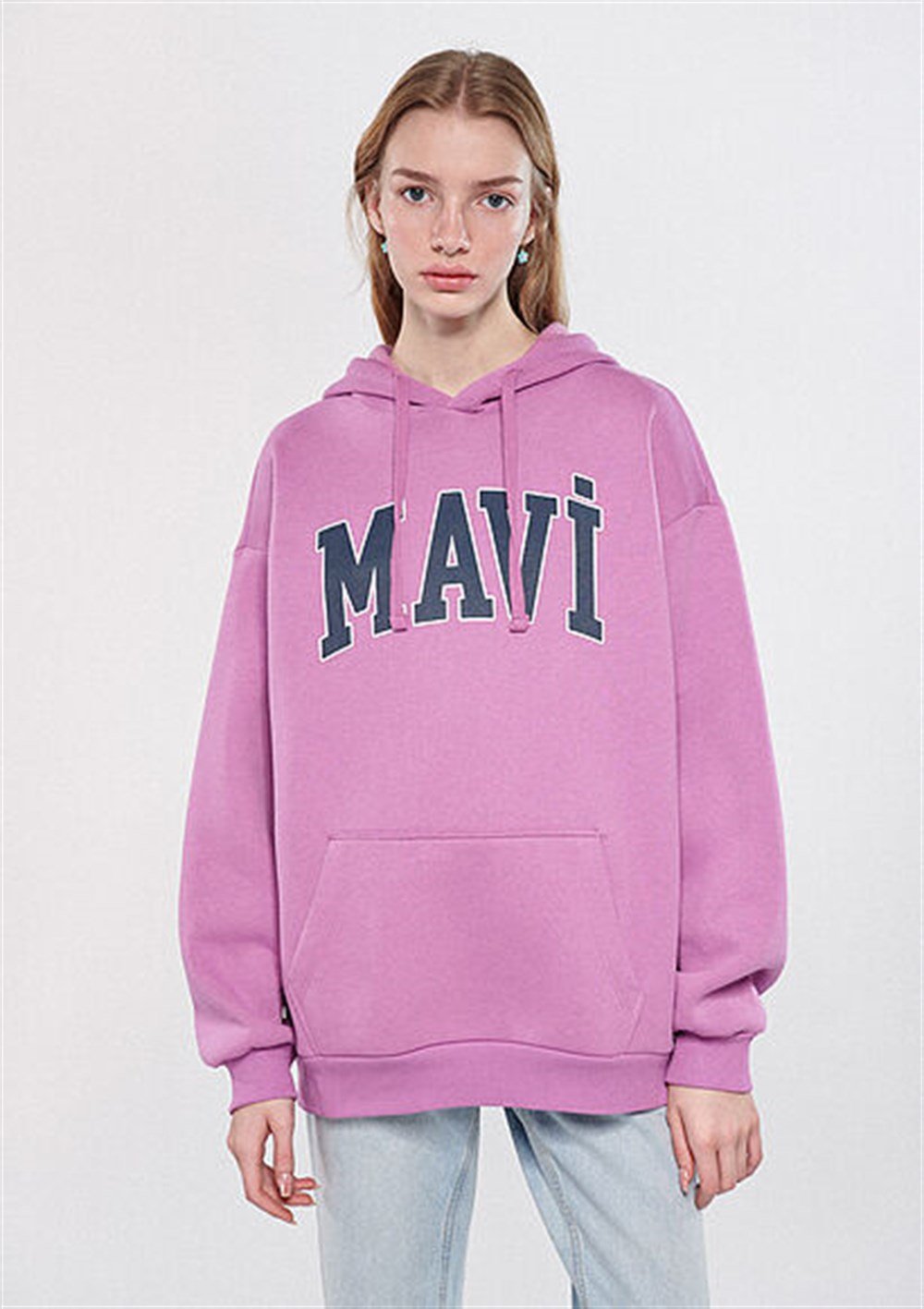 MAVİ MAVİ LOGO KAPÜŞONLU SWEATSHIRT Açık M M1600361-84032