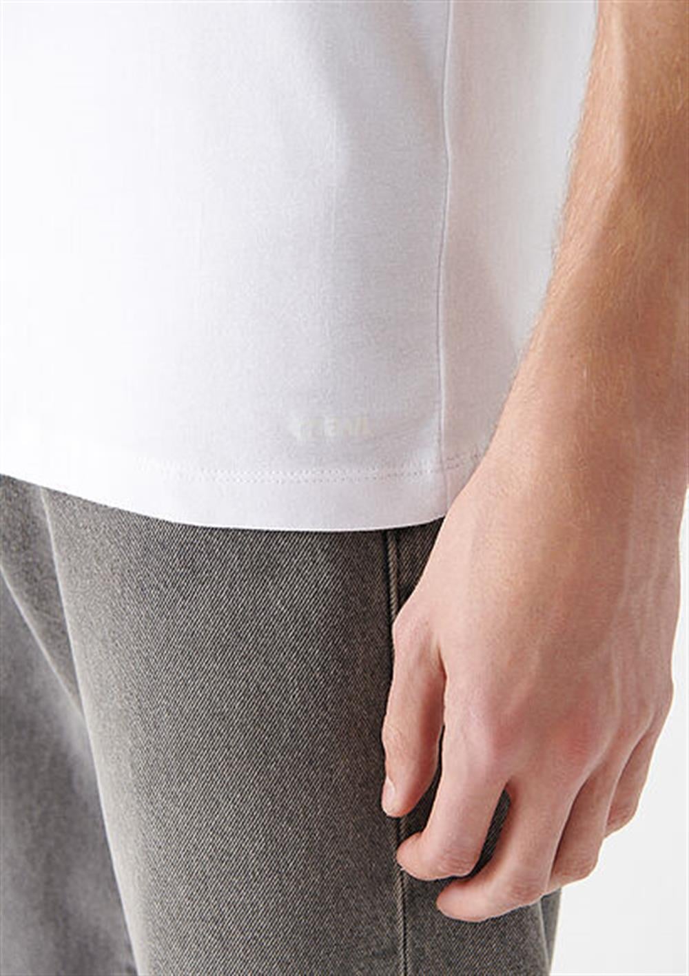 MAVİ STRETCH TİŞÖRT Beyaz M061747-620