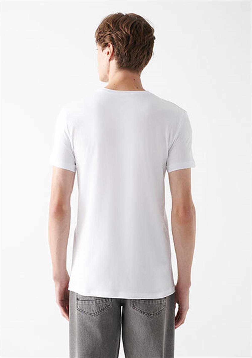MAVİ STRETCH TİŞÖRT Beyaz M061747-620
