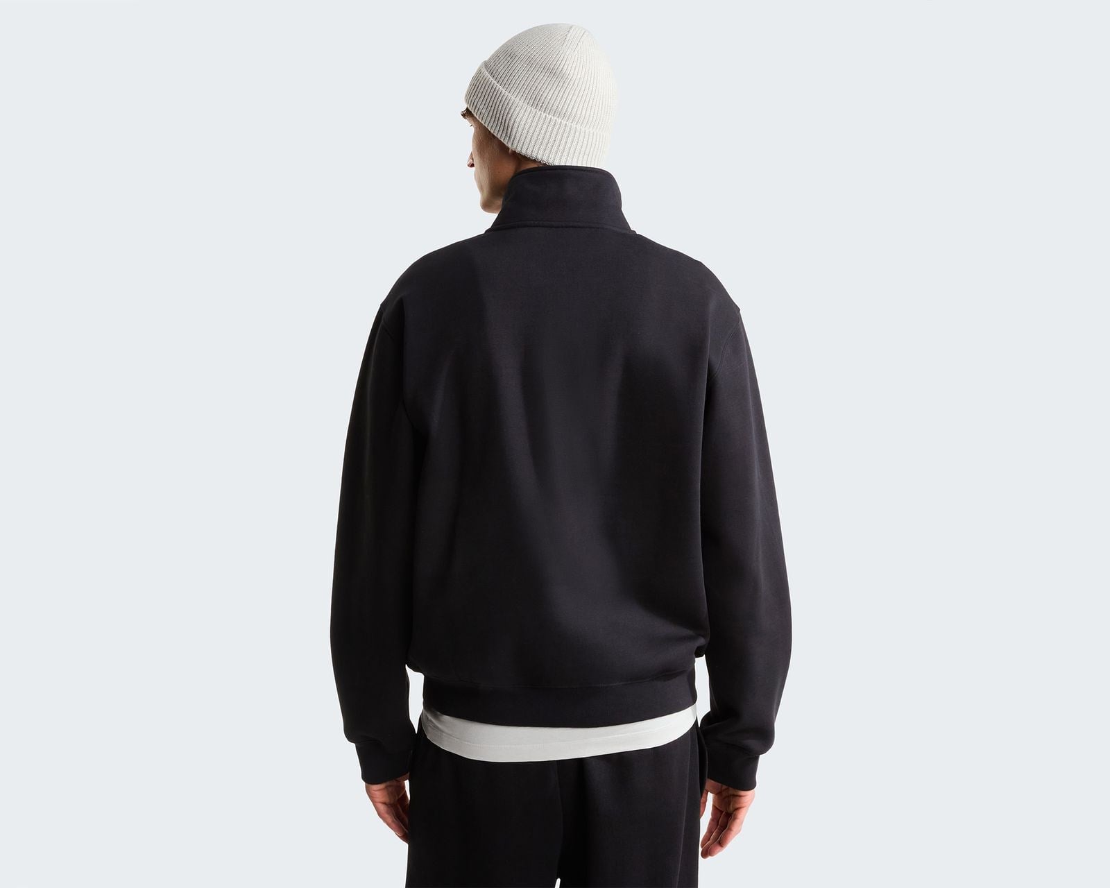 THE NORTH FACE M TNF ESSENTIAL SIMPLE DOME RLX 1/4 ZIP SİYAH NF0A8FD8JK31