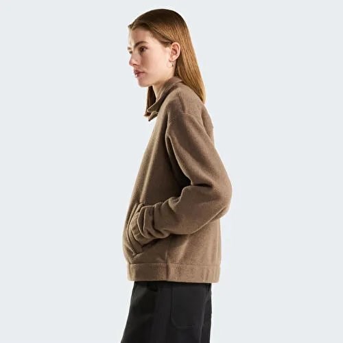 THE NORTH FACE W FLEECE COLLARED JACKET Bordo NF0A8J6KUS51