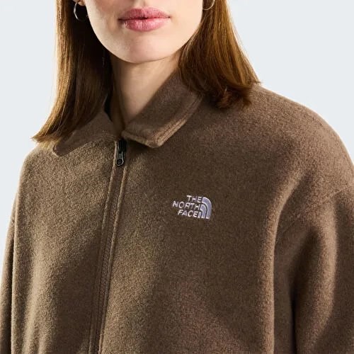 THE NORTH FACE W FLEECE COLLARED JACKET Bordo NF0A8J6KUS51