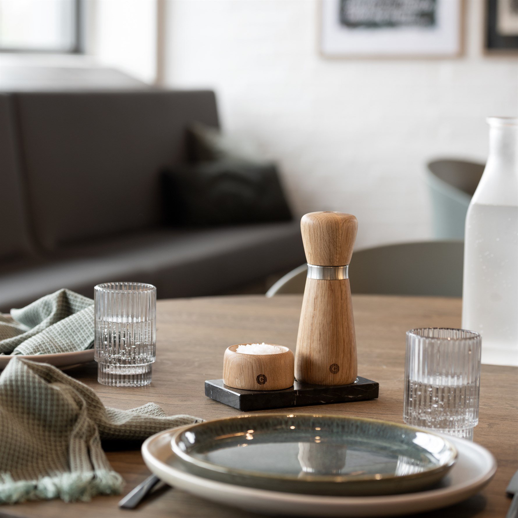 Crush Grınd Kyoto Tuz Ve Karabiber Değirmeni 17 Cm Oak-Meşe Rengi
