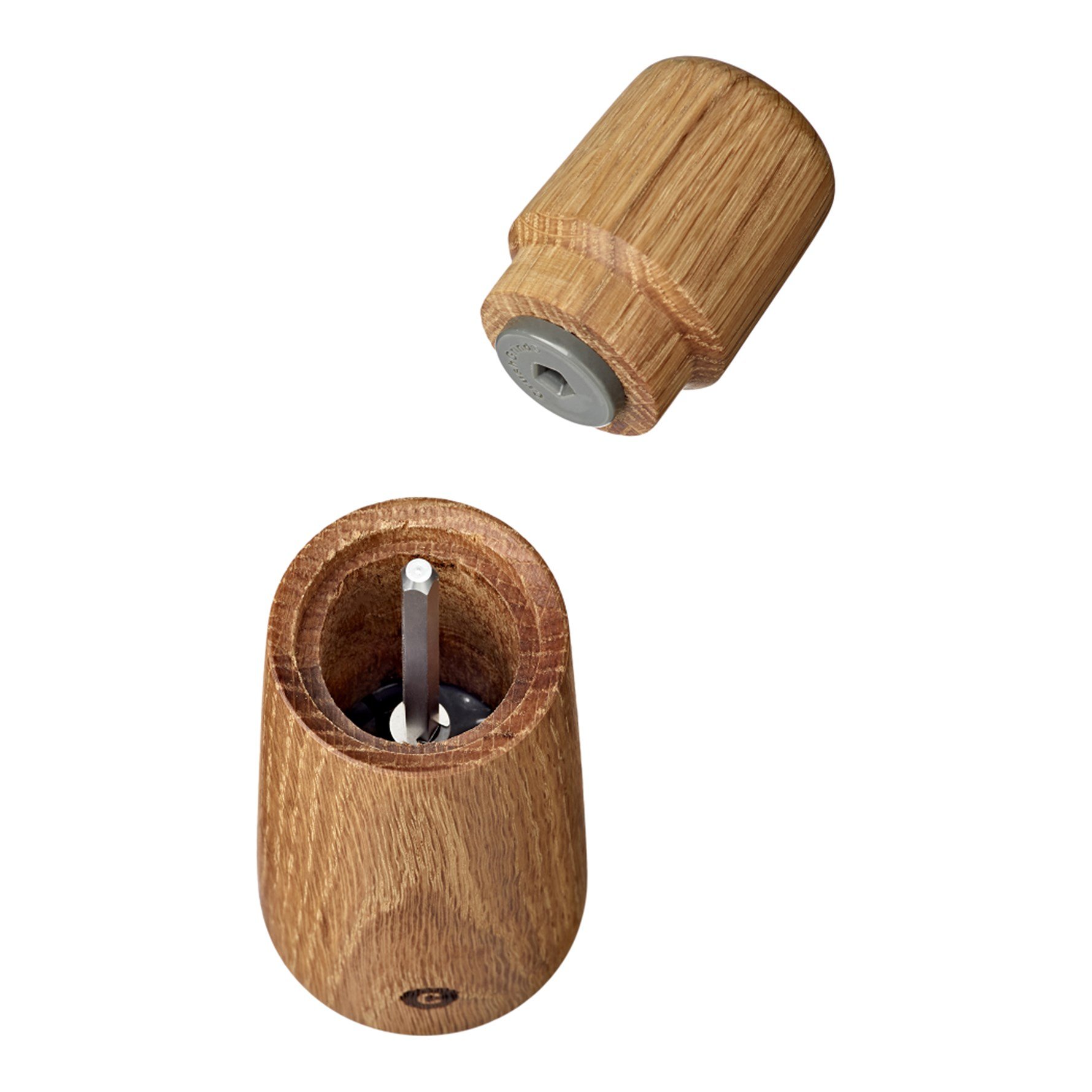 Crush Grınd Stockholm Tuz Ve Karabiber Değirmeni 11 Cm Oak-Meşe Rengi