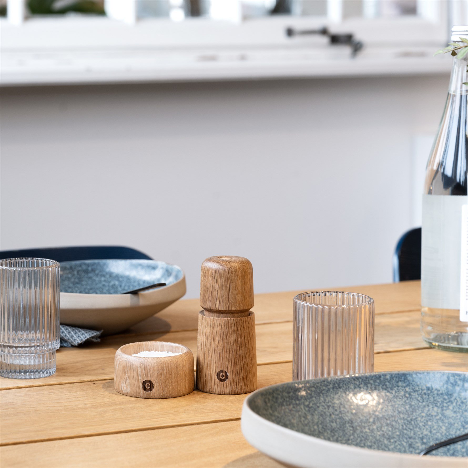 Crush Grınd Stockholm Tuz Ve Karabiber Değirmeni 11 Cm Oak-Meşe Rengi